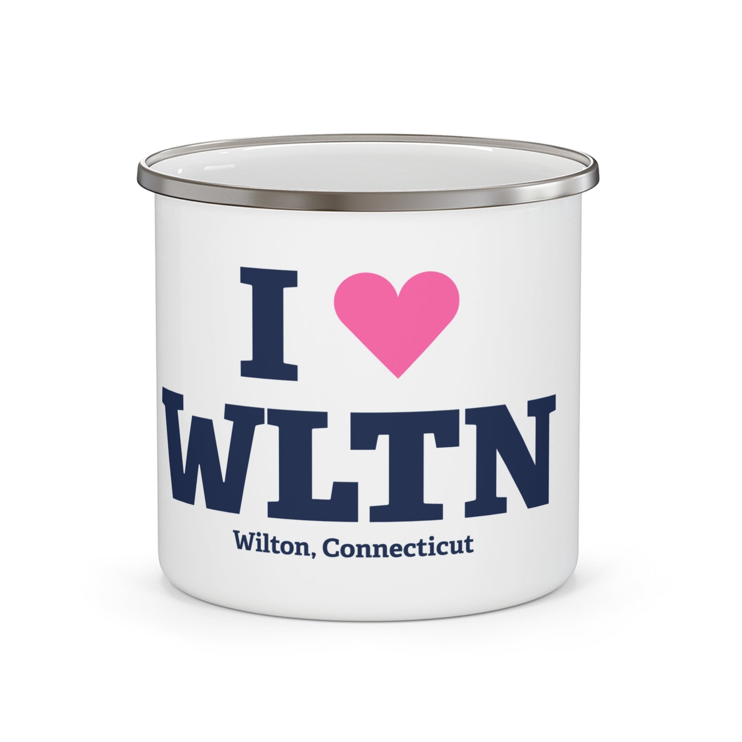 I Heart WLTN Enamel Camping Mug