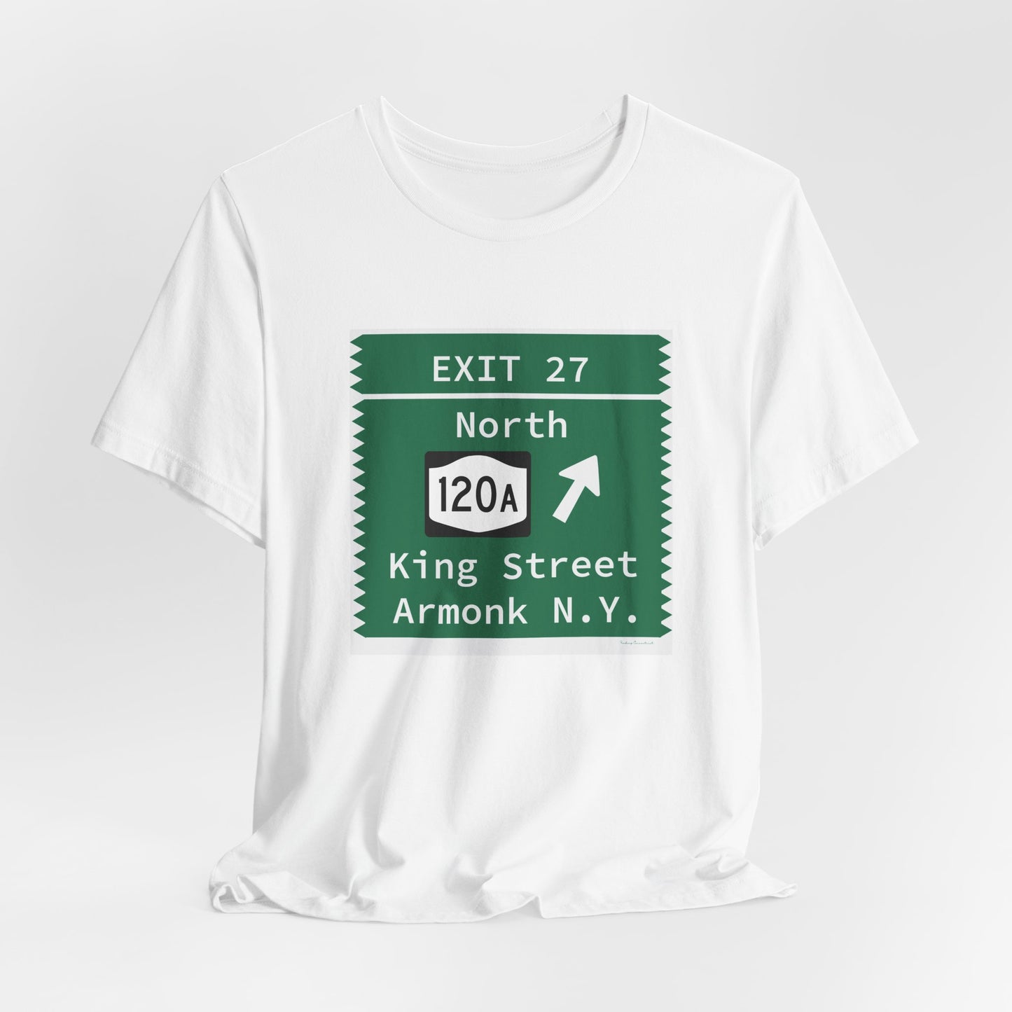 Vintage Merritt Parkway Exit 27 Sign Unisex Jersey Short Sleeve T-Shirt