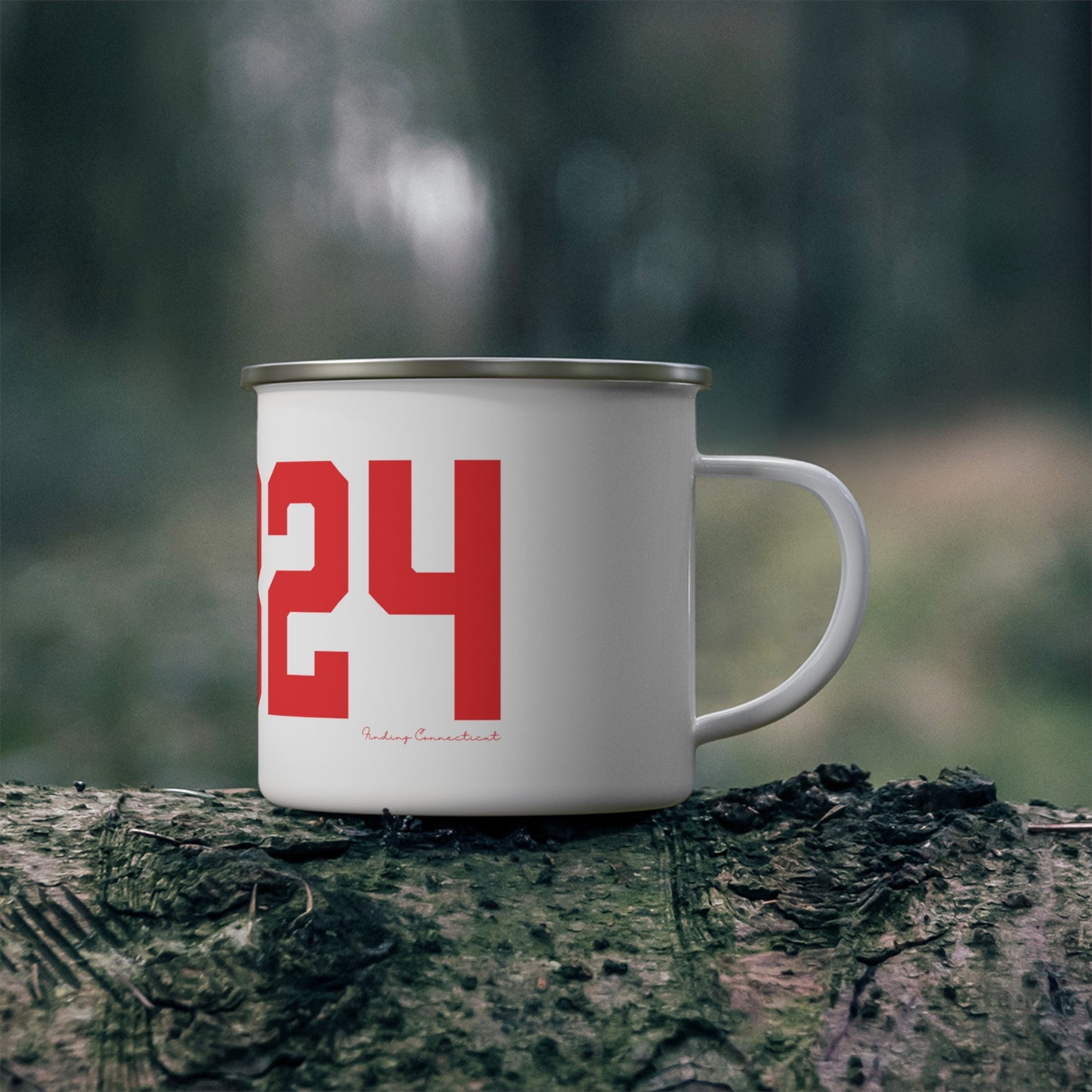 06824 Fairfield Connecticut Zip Code Enamel Camping Mug