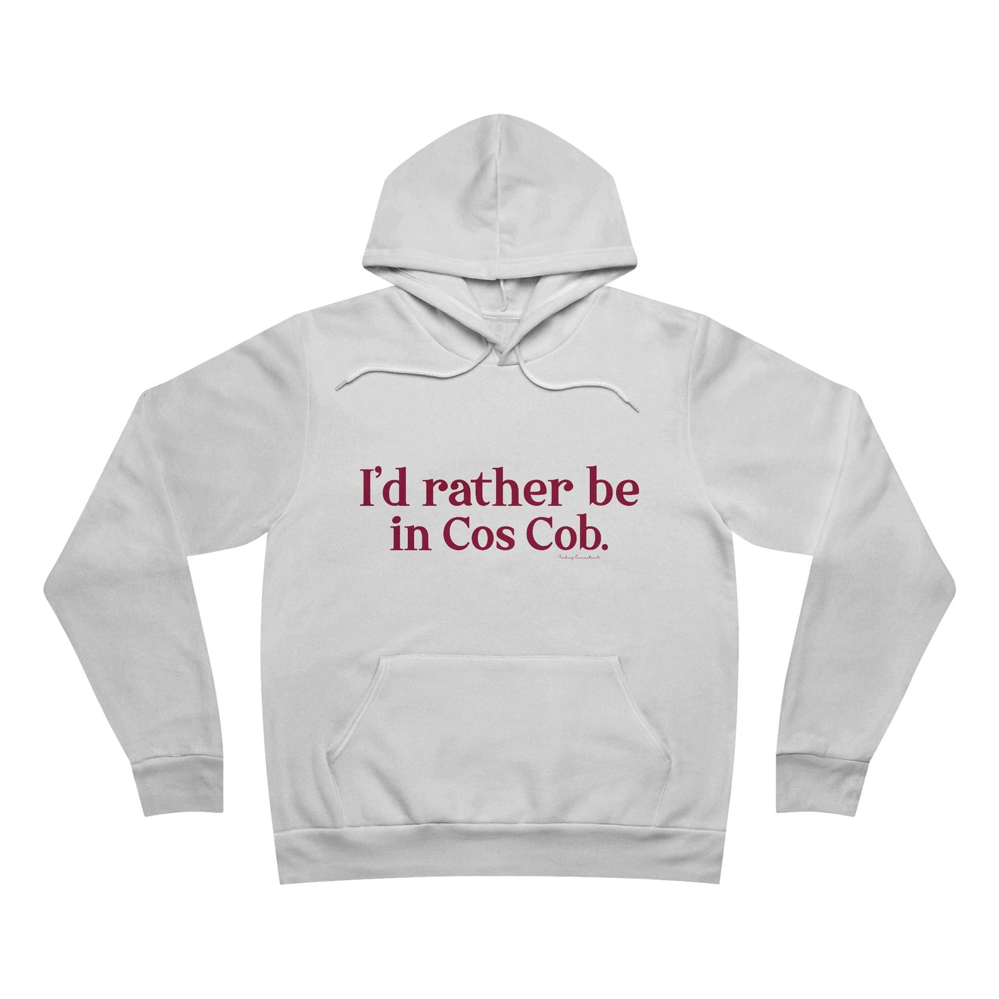 I’d rather be in Cos Cob Unisex Sponge Fleece Pullover Hoodie