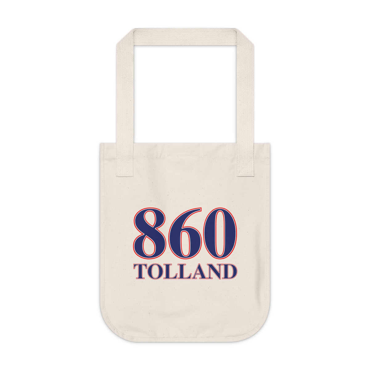 860 Tolland Red, White & Blue Organic Canvas Tote Bag