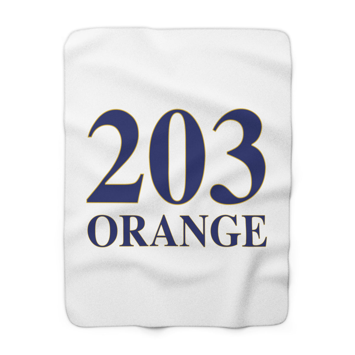 203 Orange Sherpa Fleece Blanket
