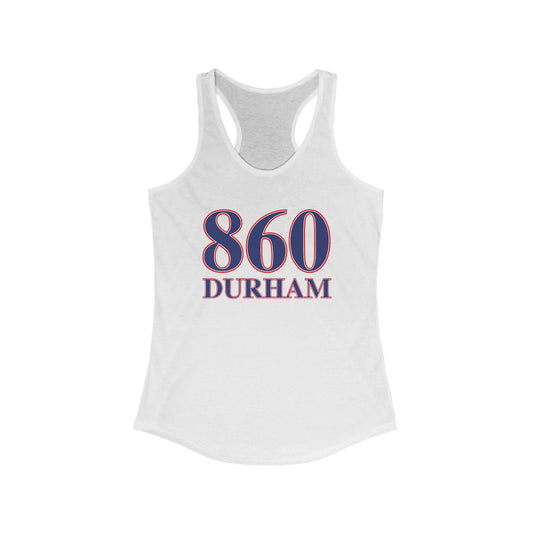 860 Durham Red White & Blue Women's Ideal Racerback Tank Top