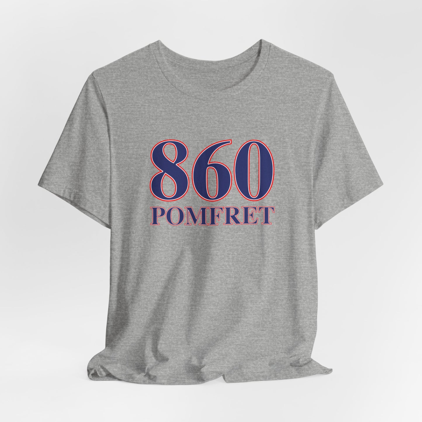 860 Pomfret Red White & Blue Unisex Jersey Short Sleeve T-Shirt