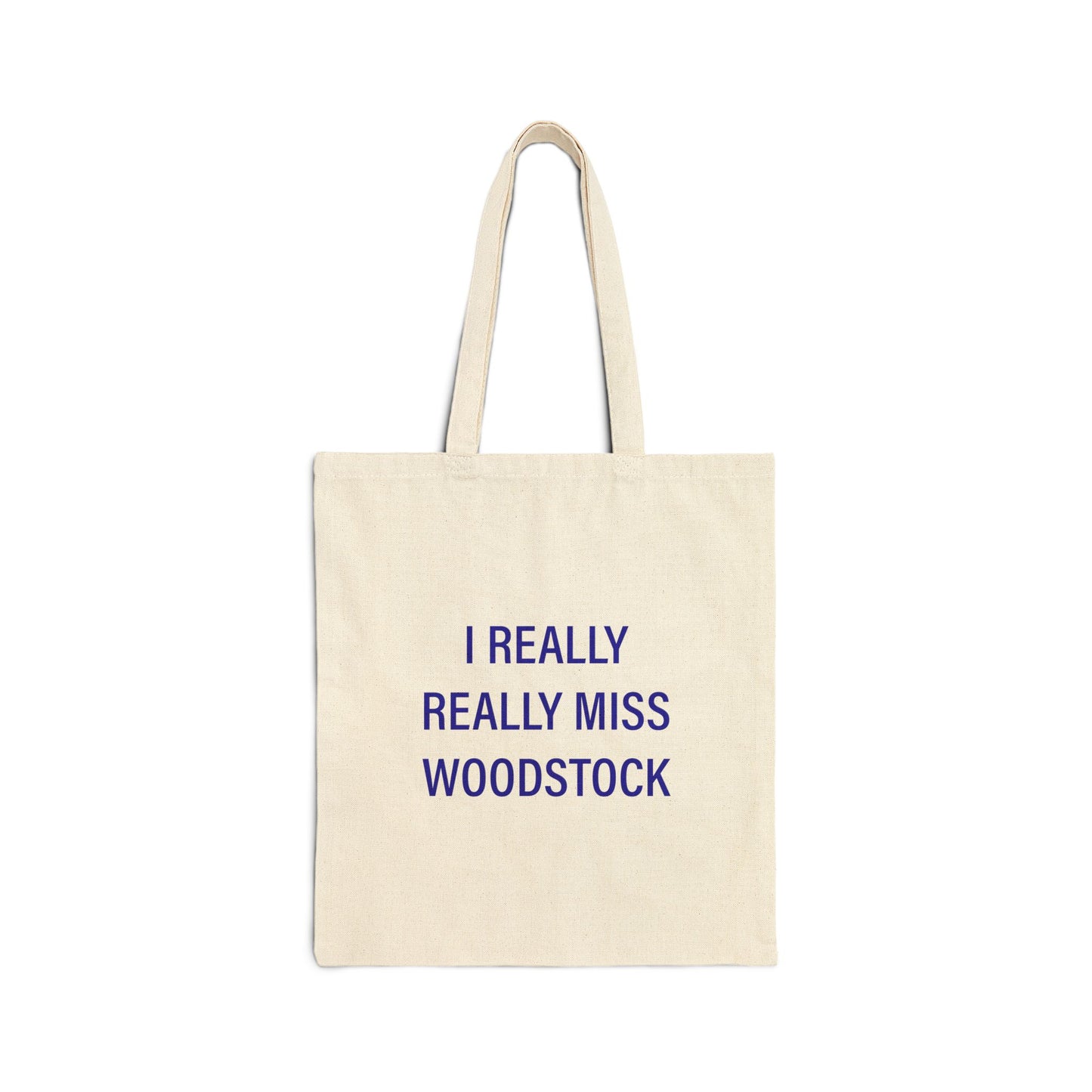 I Really Really Miss Woodstock Cotton Canvas Tote Bag