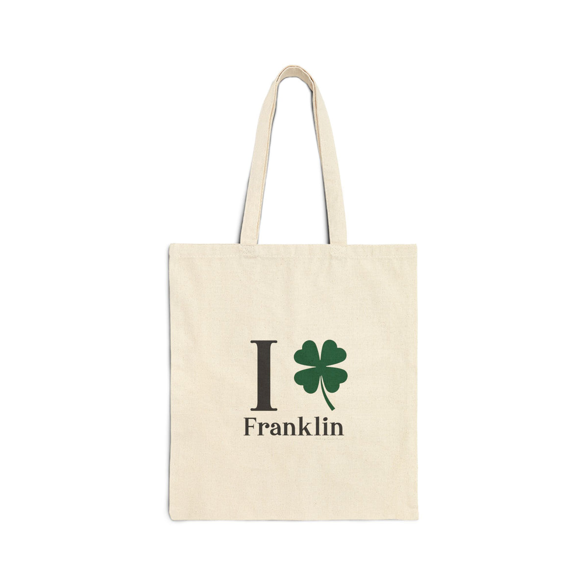 I Clover Franklin Cotton Canvas Tote Bag