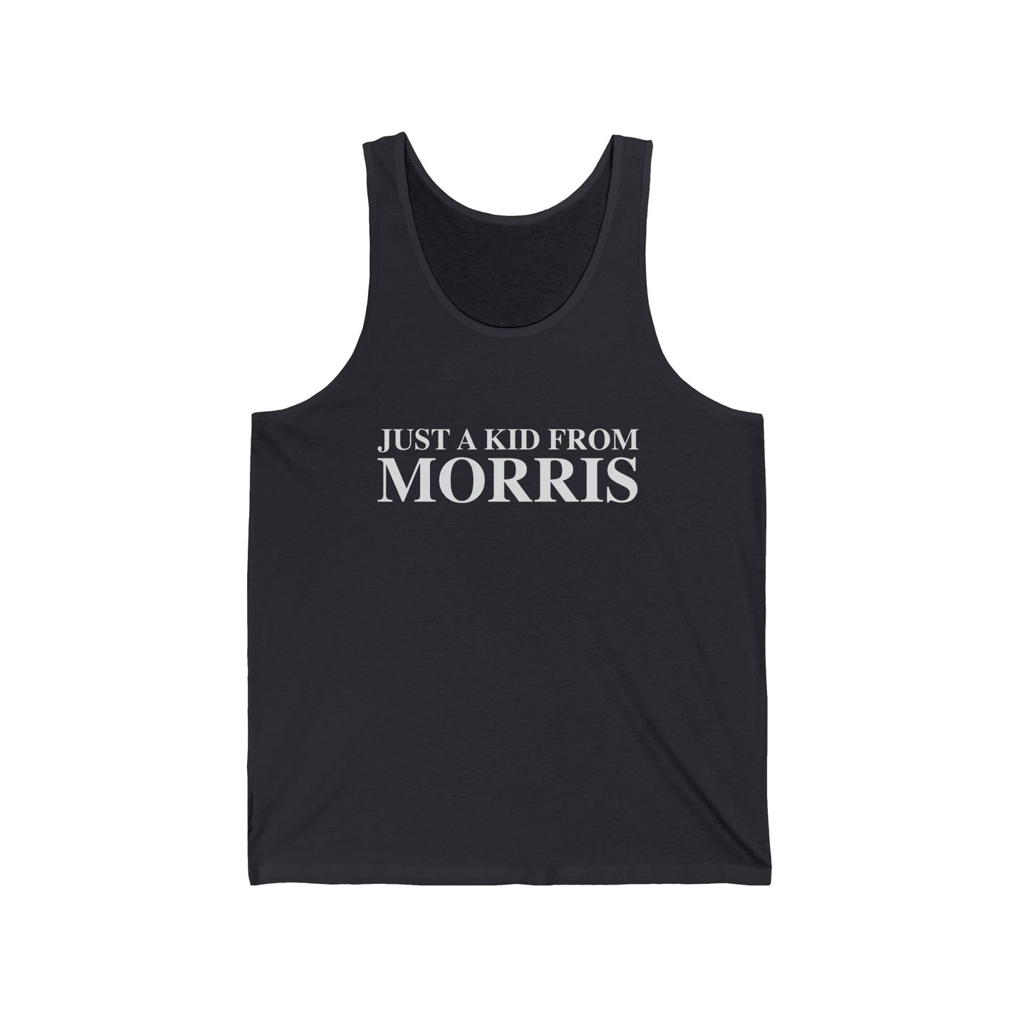 Just a kid from Morris Unisex Jersey Tank Top