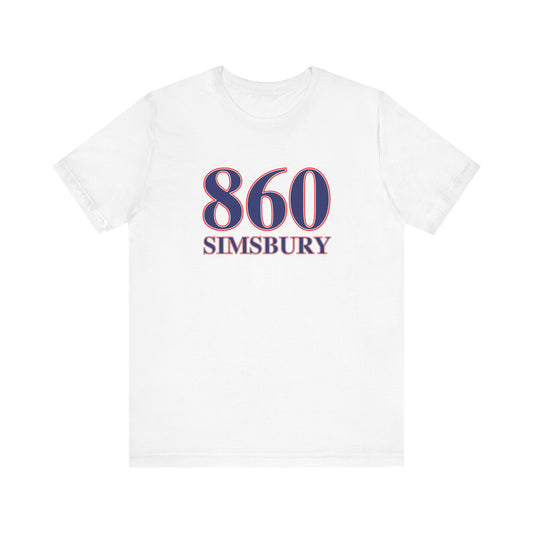 860 Simsbury Red White & Blue Unisex Jersey Short Sleeve T-Shirt