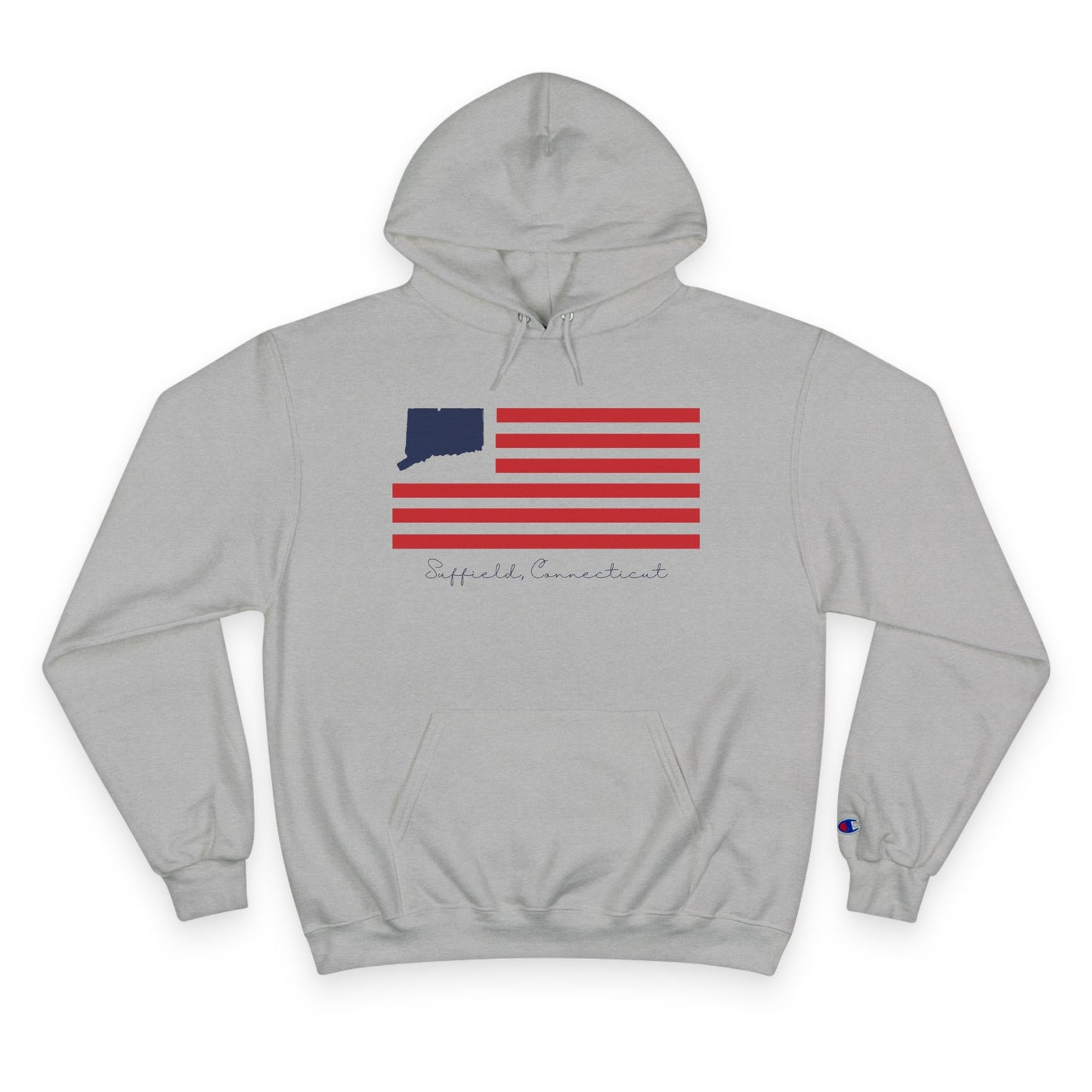Suffield Connecticut Flag Champion Hoodie
