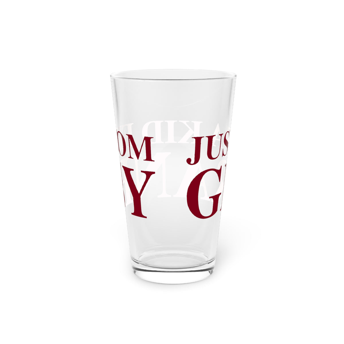 Just a kid from Granby Pint Glass, 16oz
