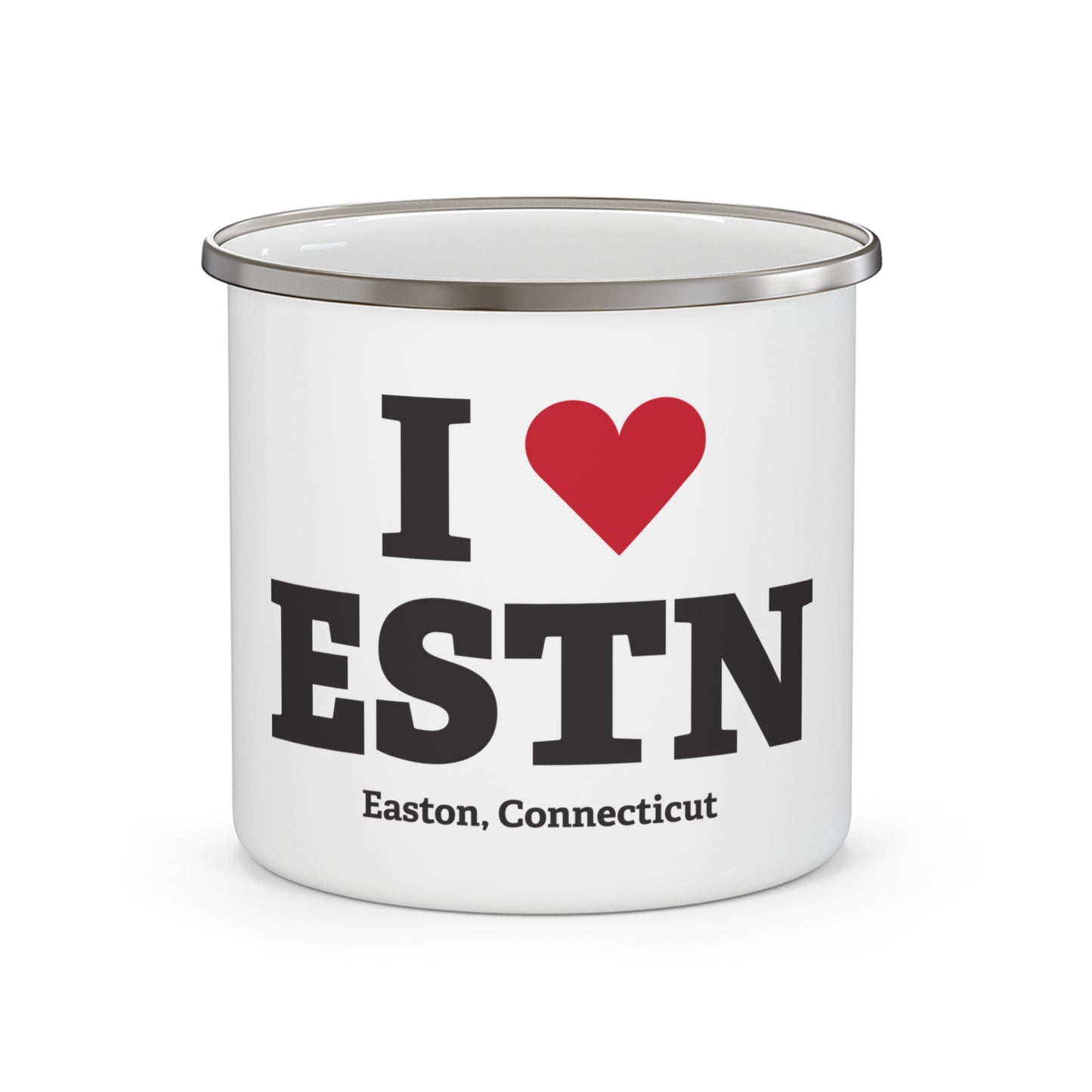 I Heart ESTN Enamel Camping Mug