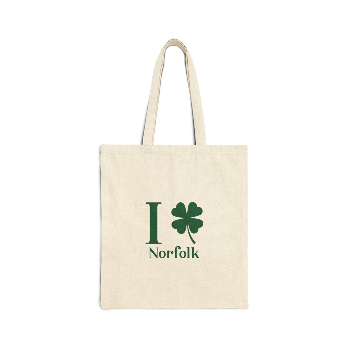 I Clover Norfolk Cotton Canvas Tote Bag