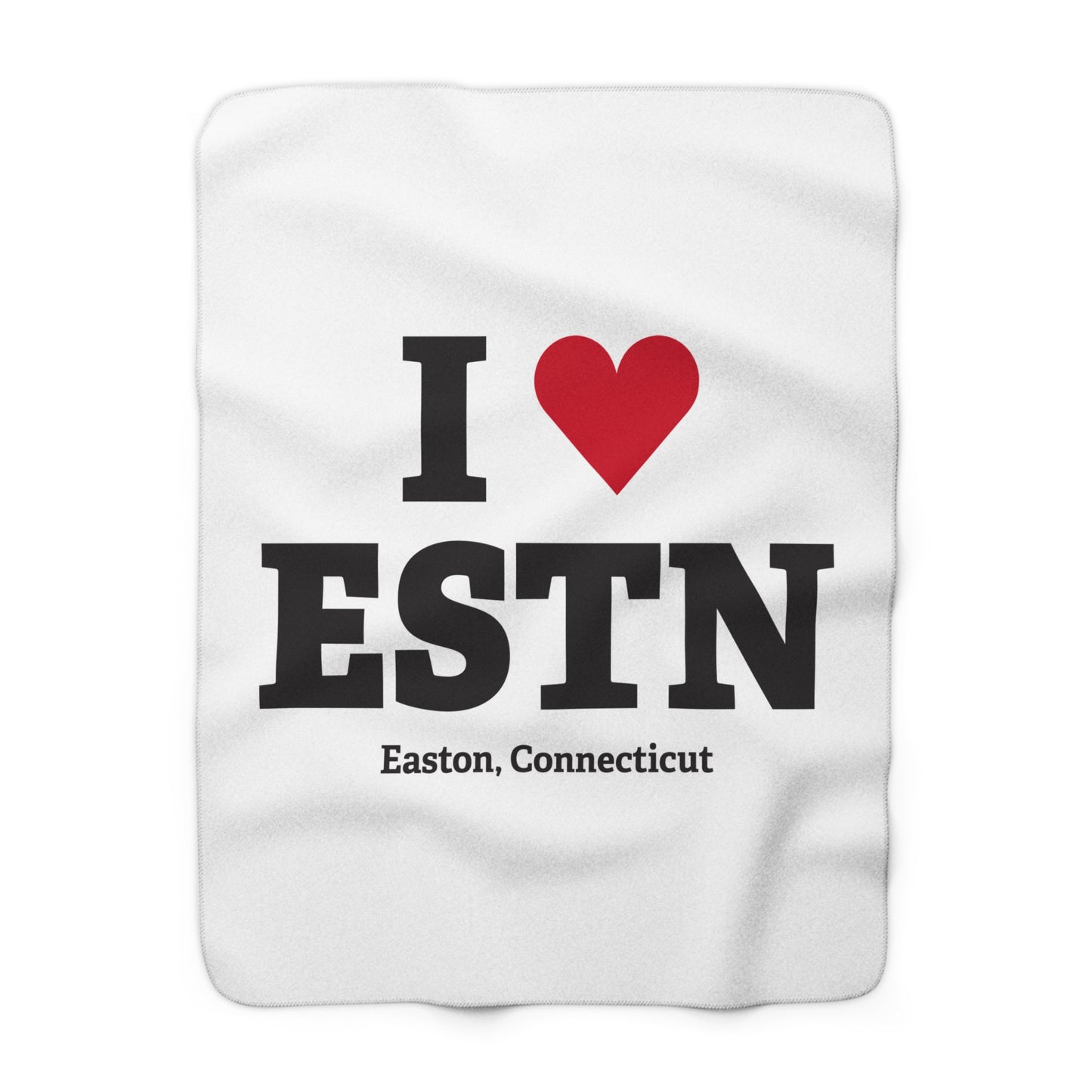 I Heart ESTN Sherpa Fleece Blanket