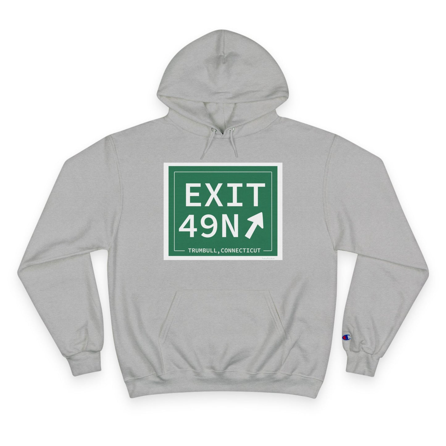 Vintage Exit 49N Merritt Parkway Sign Champion Hoodie