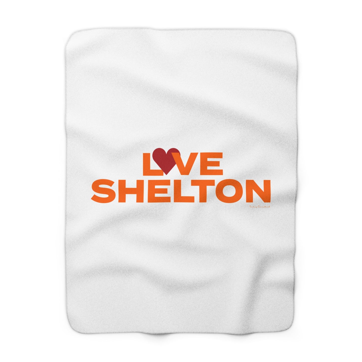 Love Shelton Sherpa Fleece Blanket