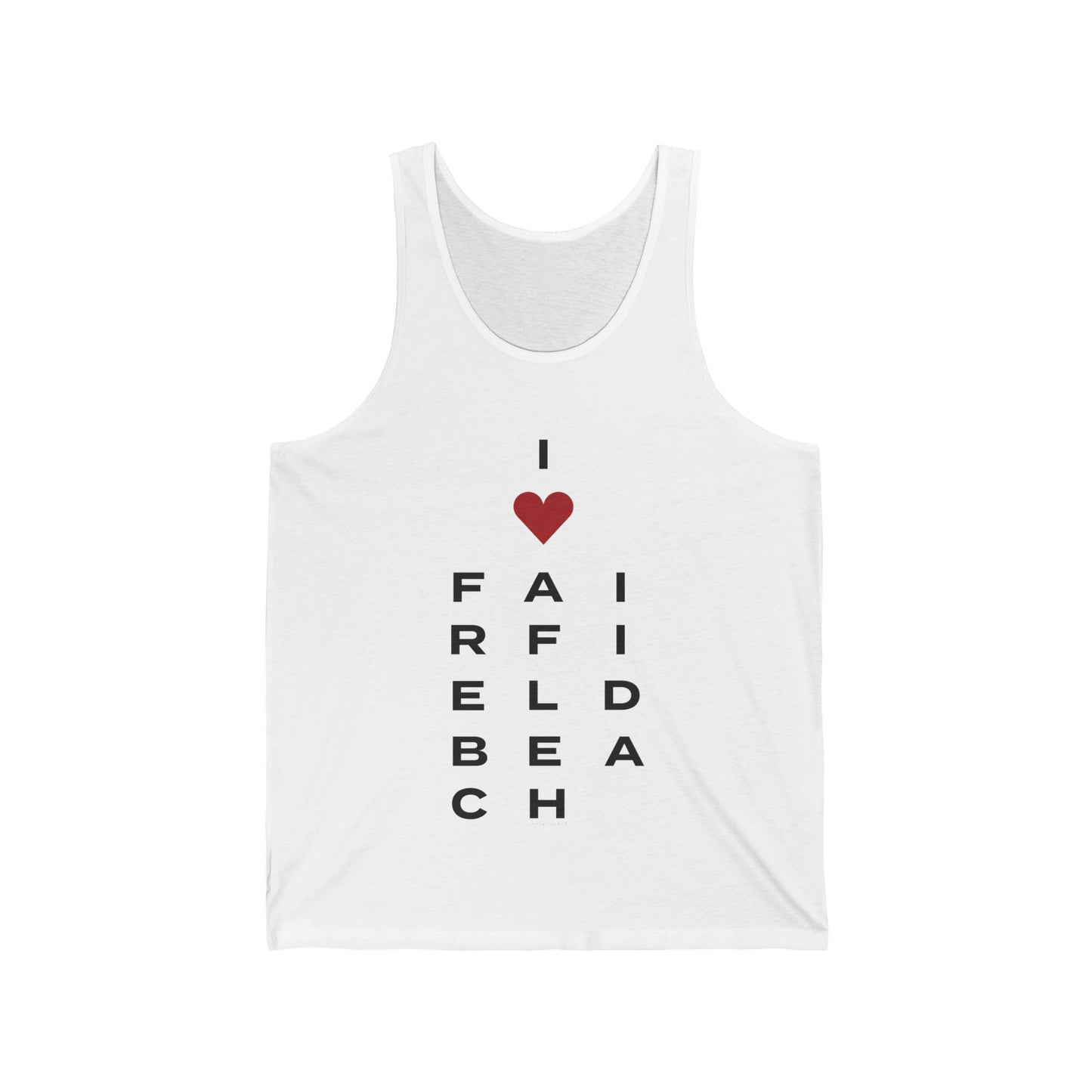 Fairfield Beach Vision Unisex Jersey Tank Top