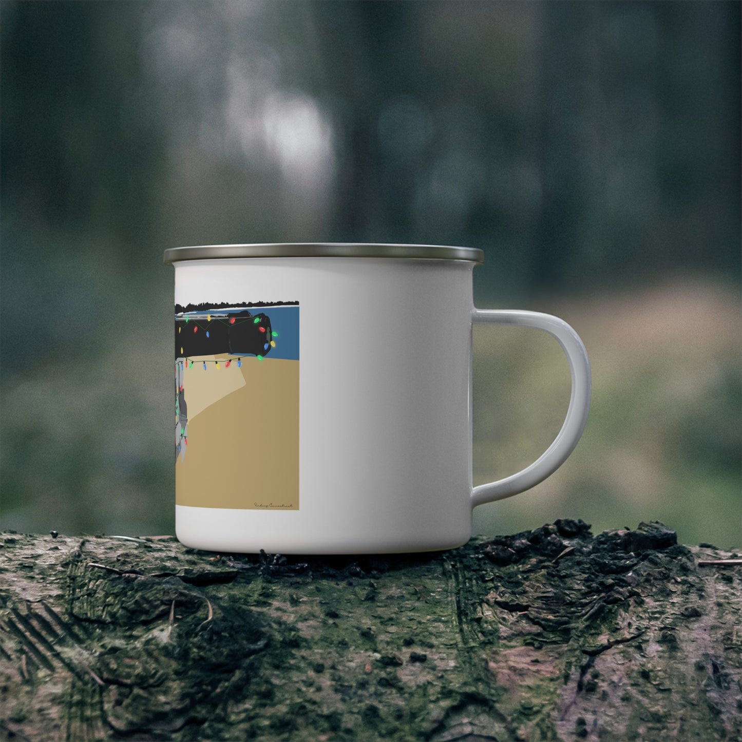 Compo Cannon Lights Enamel Camping Mug