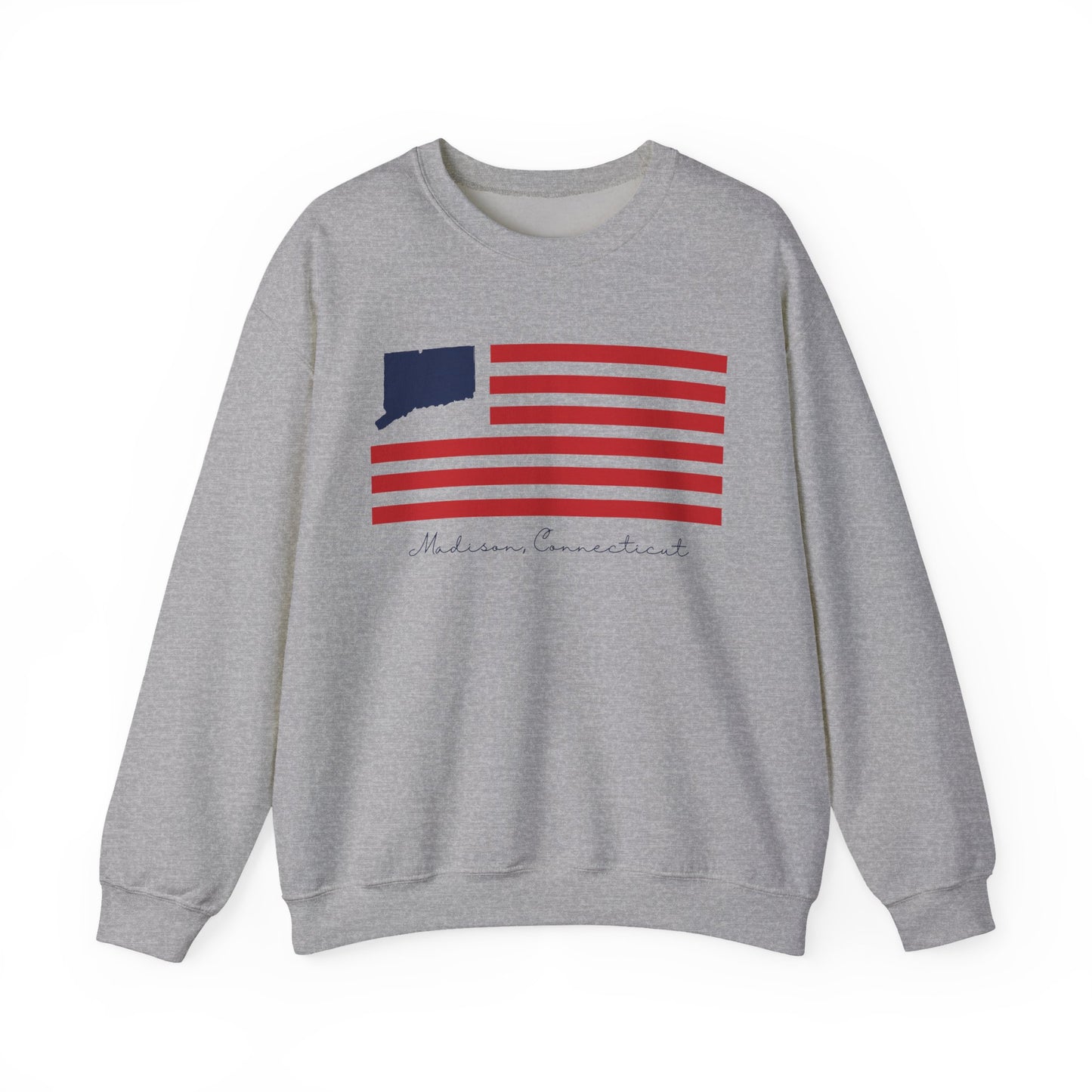 Madison Connecticut Flag Unisex Heavy Blend™ Crewneck Sweatshirt