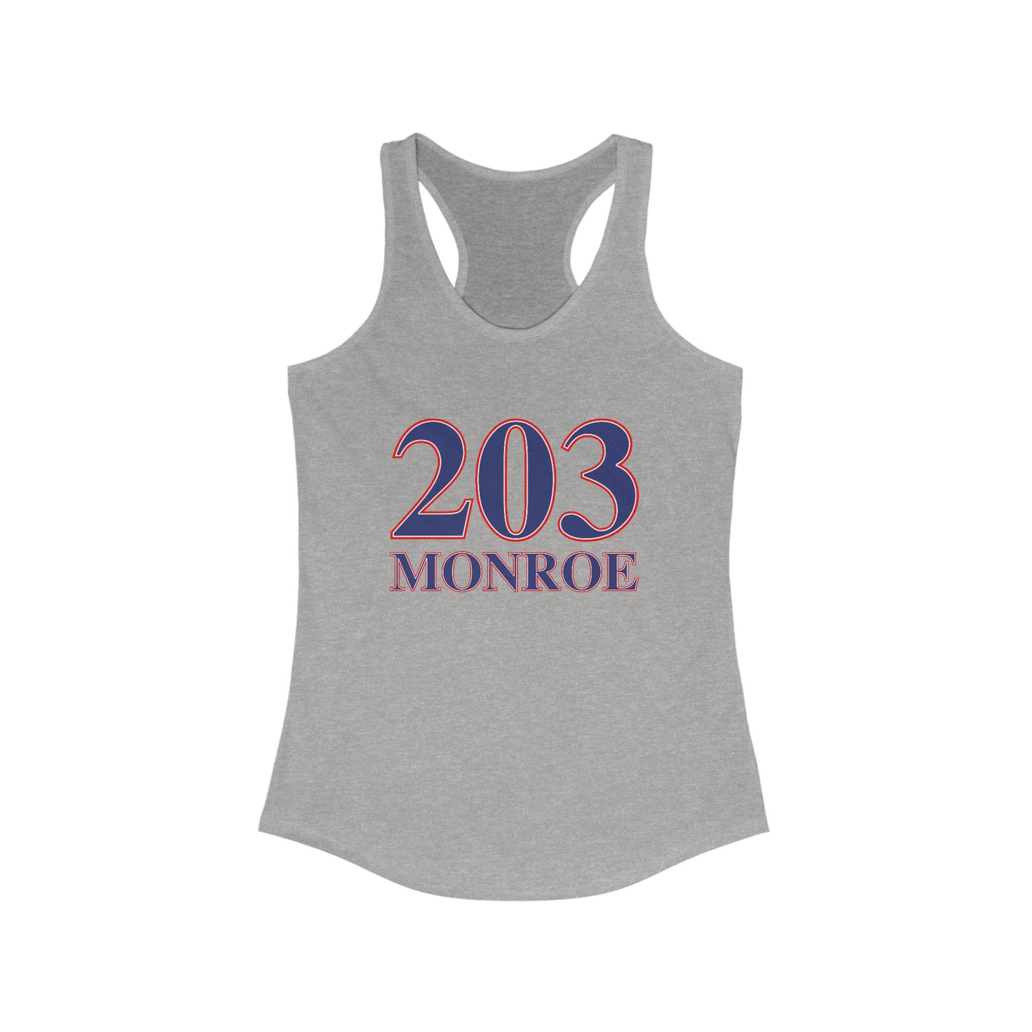 203 Monroe Red White & Blue Women's Ideal Racerback Tank Top
