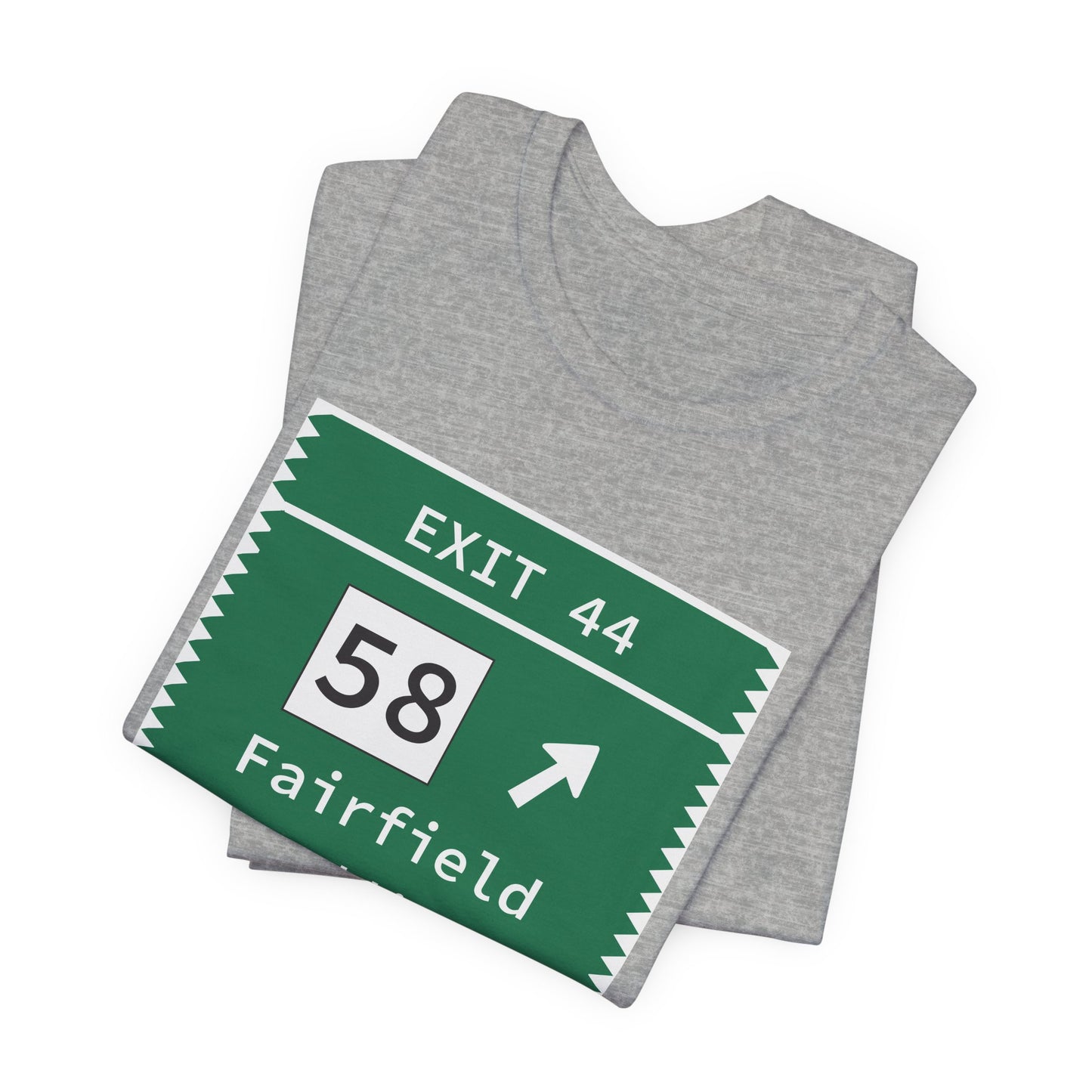 Vintage Merritt Parkway Exit 44 Sign Unisex Jersey Short Sleeve T-Shirt