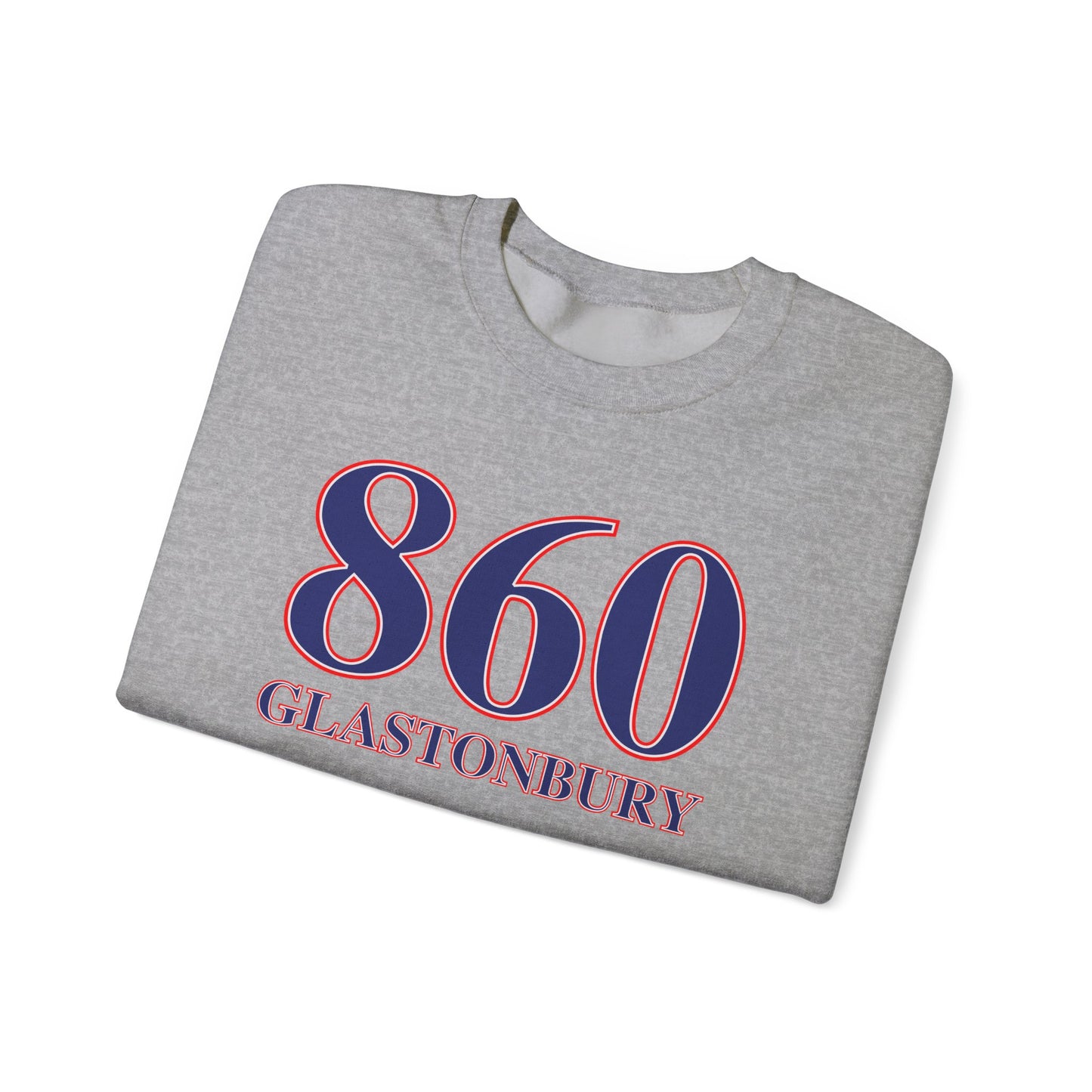 860 Glastonbury Red White & Blue Unisex Heavy Blend™ Crewneck Sweatshirt