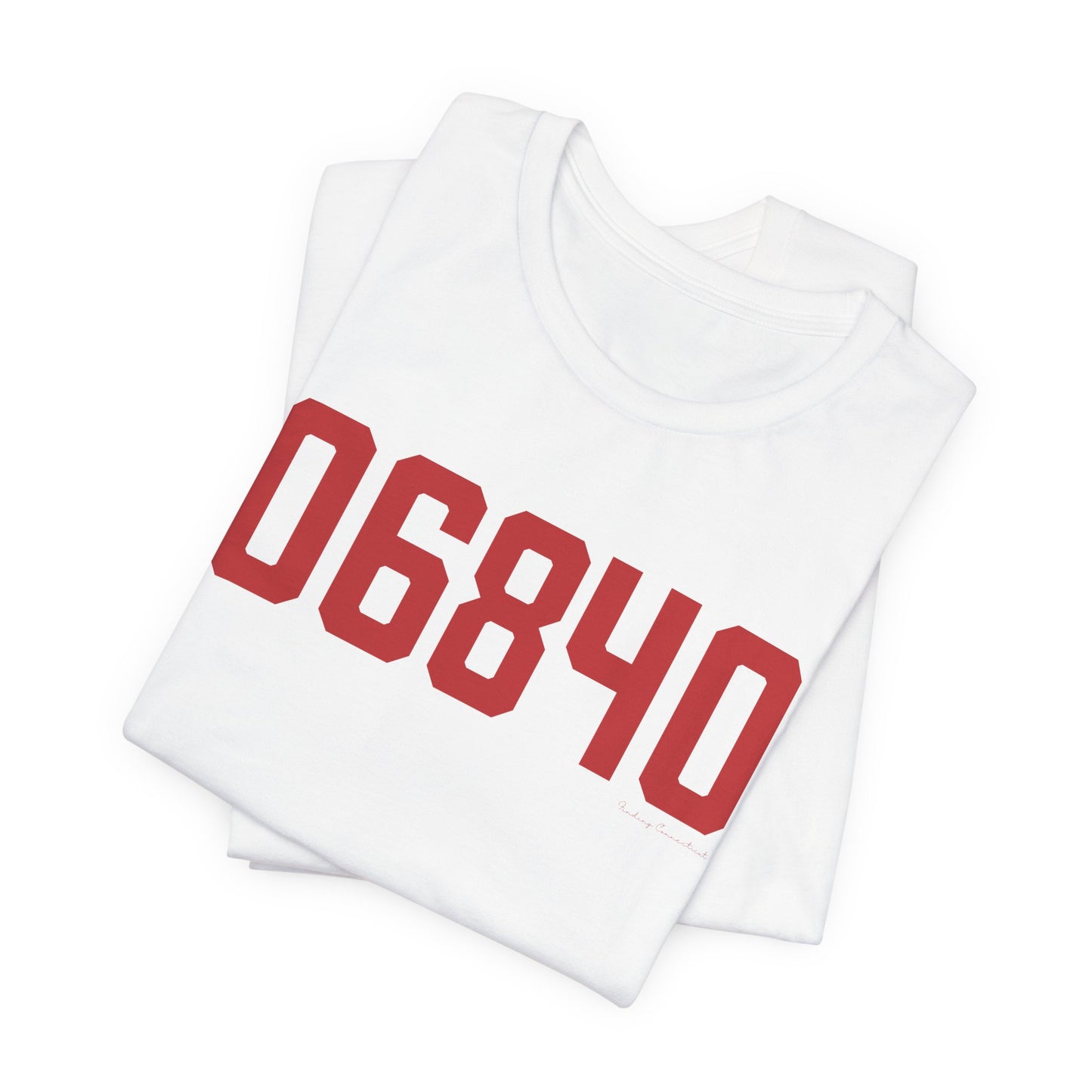 06840 New Canaan Connecticut Zip Code Unisex Jersey Short Sleeve T-Shirt