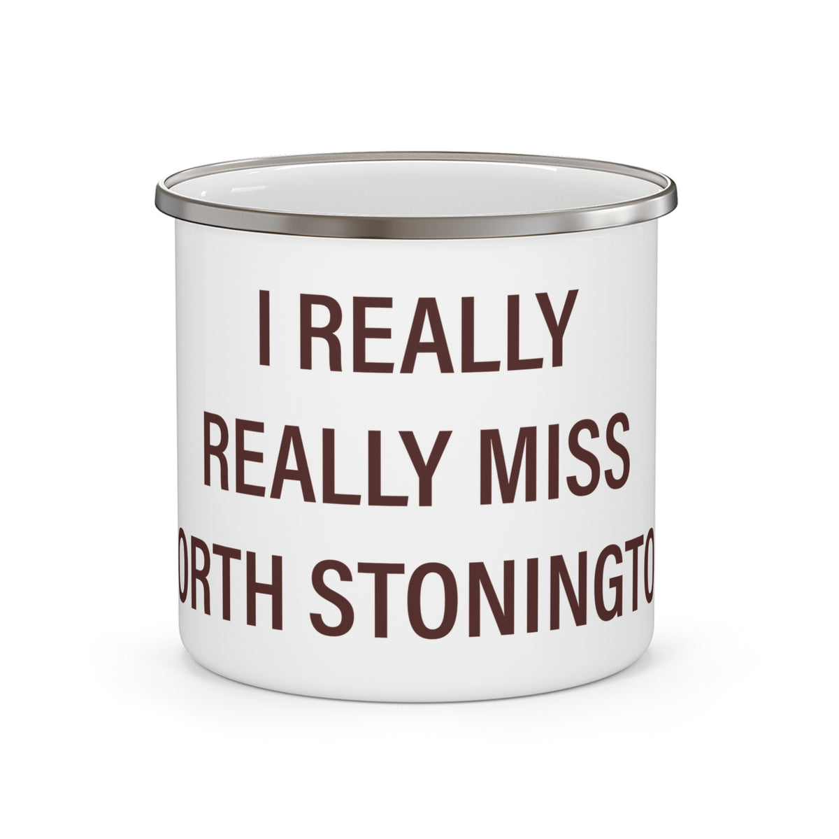 I Really Really Miss North Stonington Enamel Camping Mug