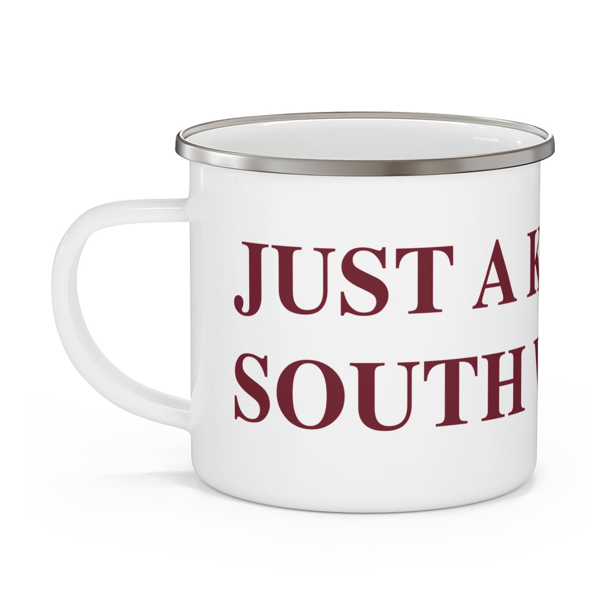 Just a kid from South Windsor Enamel Camping Mug