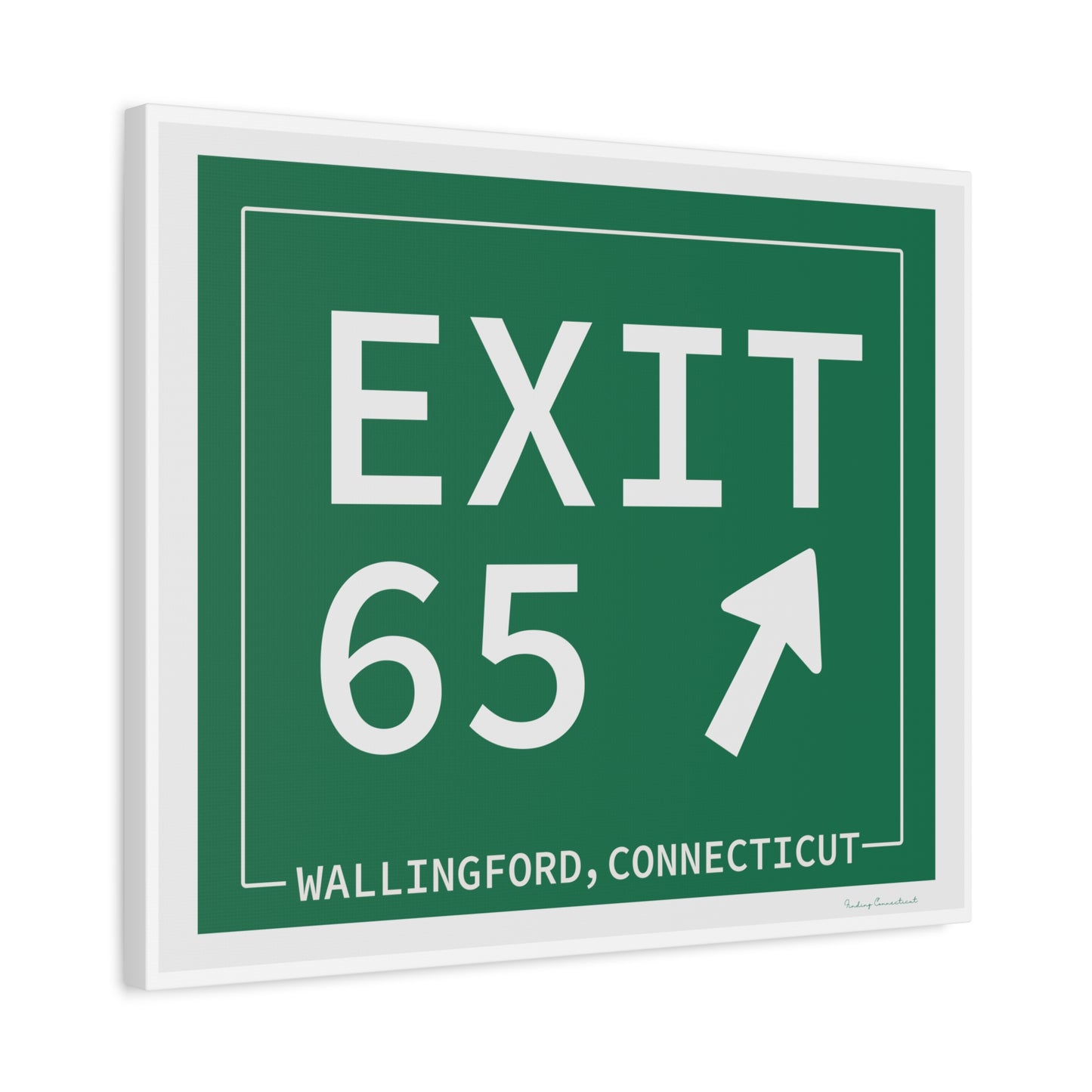 Vintage Exit 65 WCP Sign Matte Canvas, Stretched, 1.25"