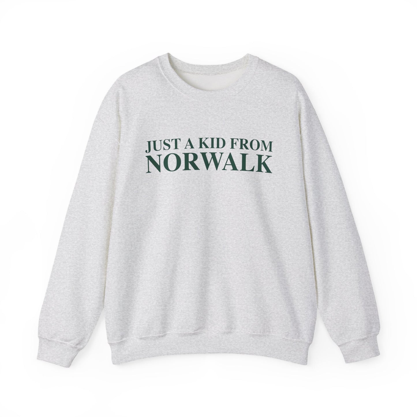 Just a kid from Norwalk Unisex Heavy Blend™ Crewneck Sweatshirt