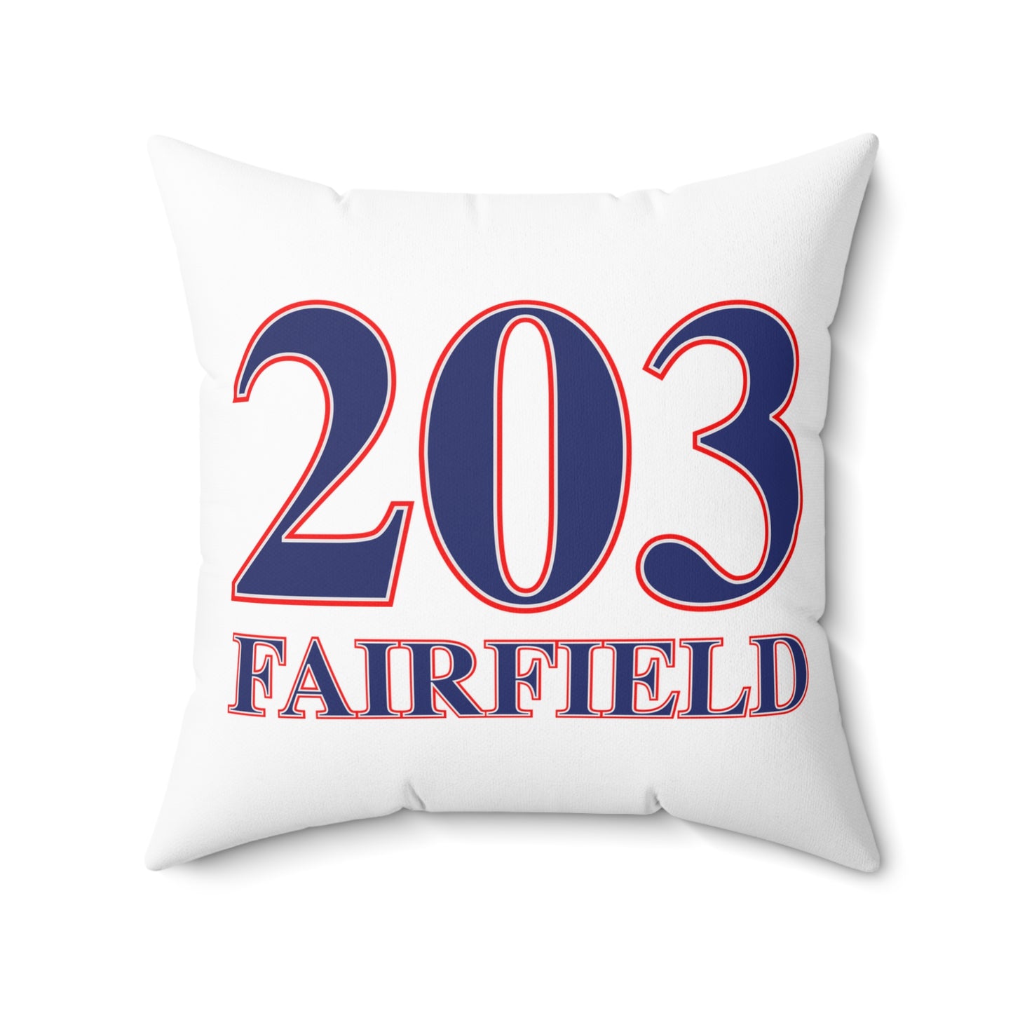 203 Fairfield Red White & Blue Spun Polyester Square Pillow