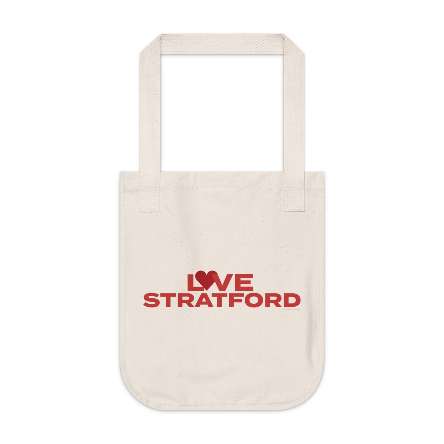 Love Stratford Organic Canvas Tote Bag