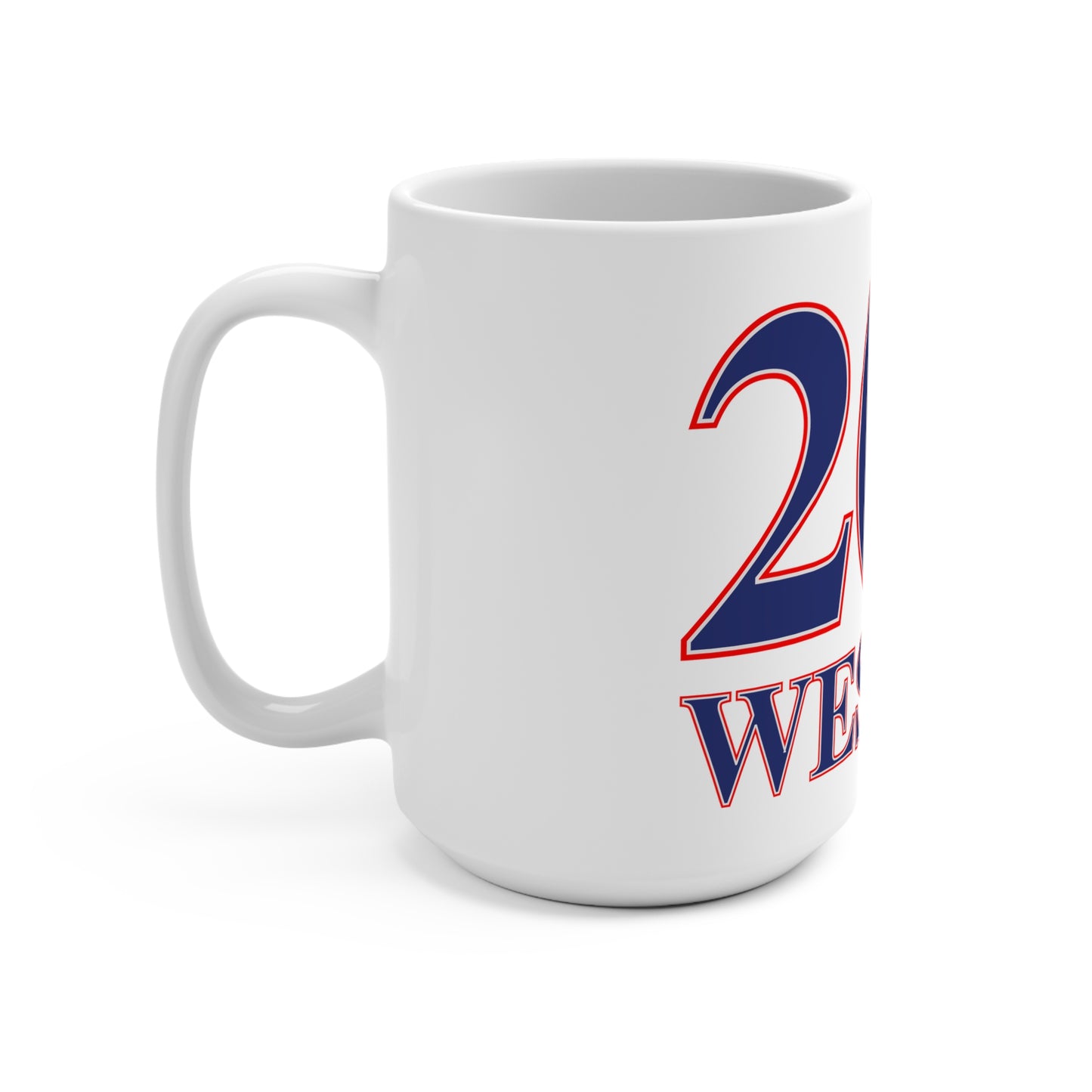 203 Weston Red White & Blue Mug 15oz