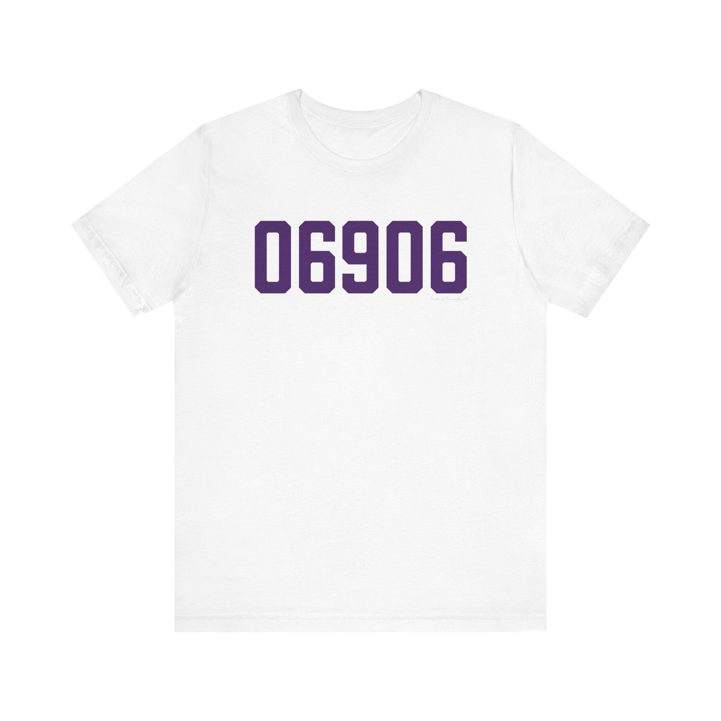 06906 Stamford Connecticut Zip Code Unisex Jersey Short Sleeve T-Shirt