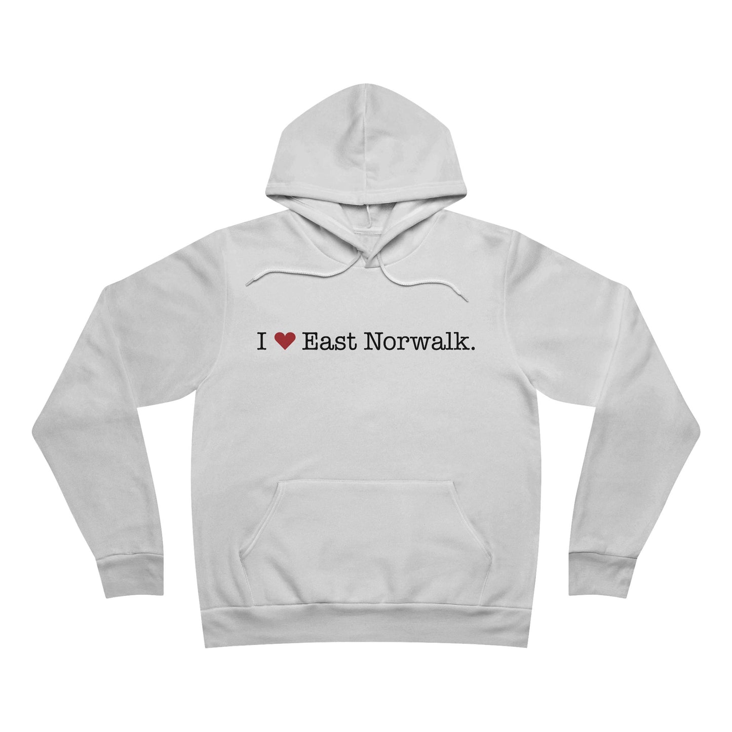 I Heart East Norwalk. Unisex Sponge Fleece Pullover Hoodie