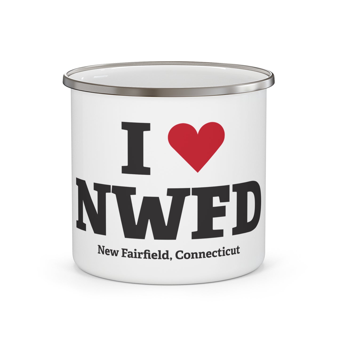 I Heart NWFD Enamel Camping Mug