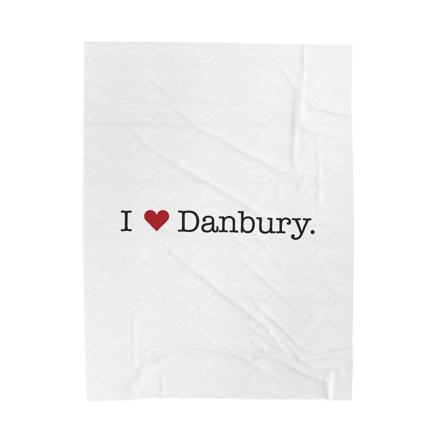I Heart Danbury. Velveteen Plush Blanket