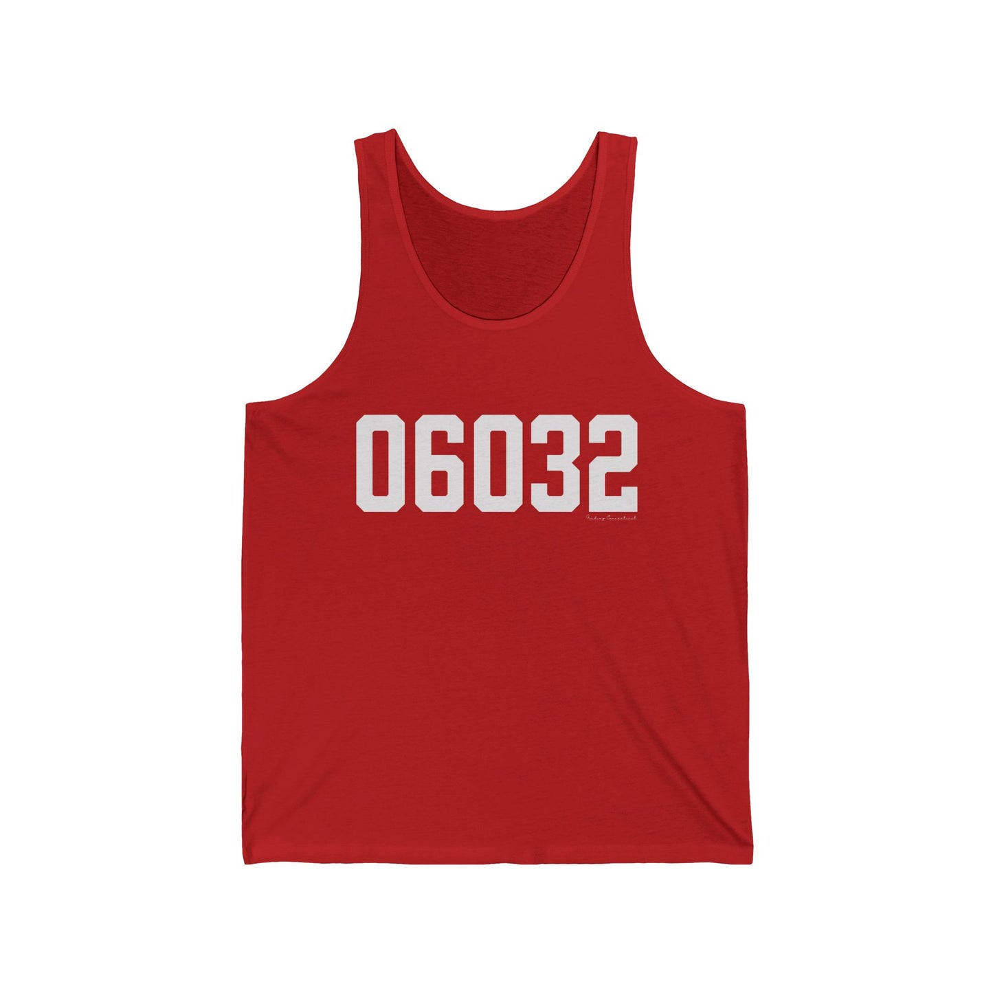06032 - Farmington CT Zip Code Unisex Jersey Tank Top