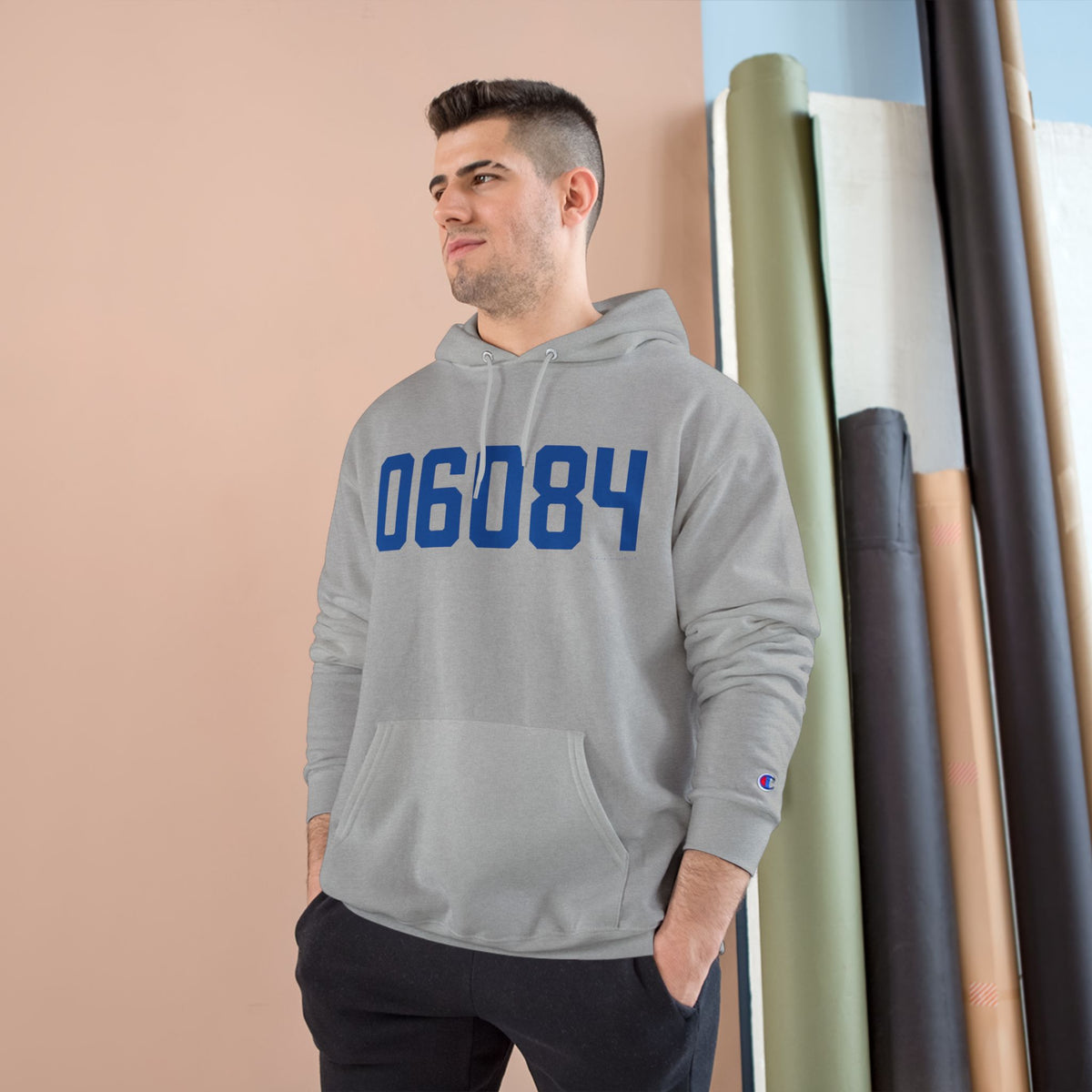 06084 Tolland Connecticut Zip Code Champion Hoodie