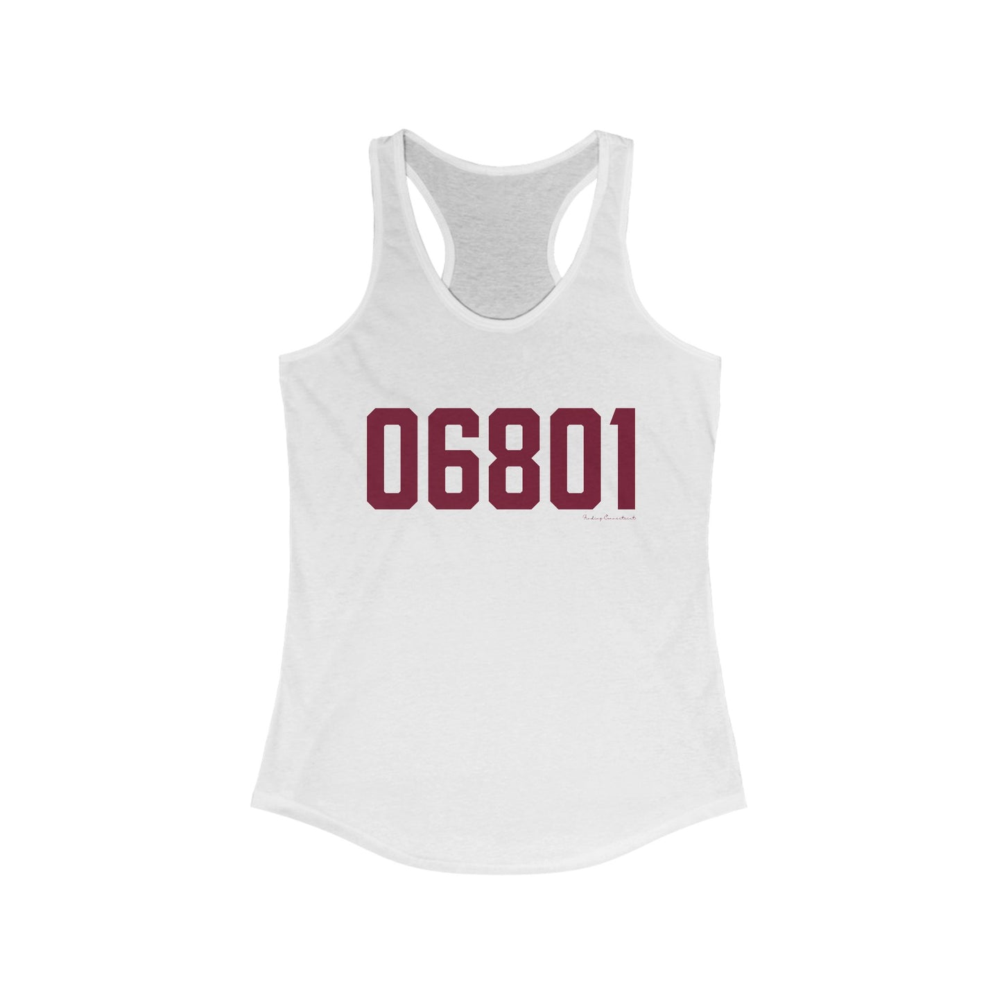 06801 Bethel Connecticut Zip Code Women's Ideal Racerback Tank Top