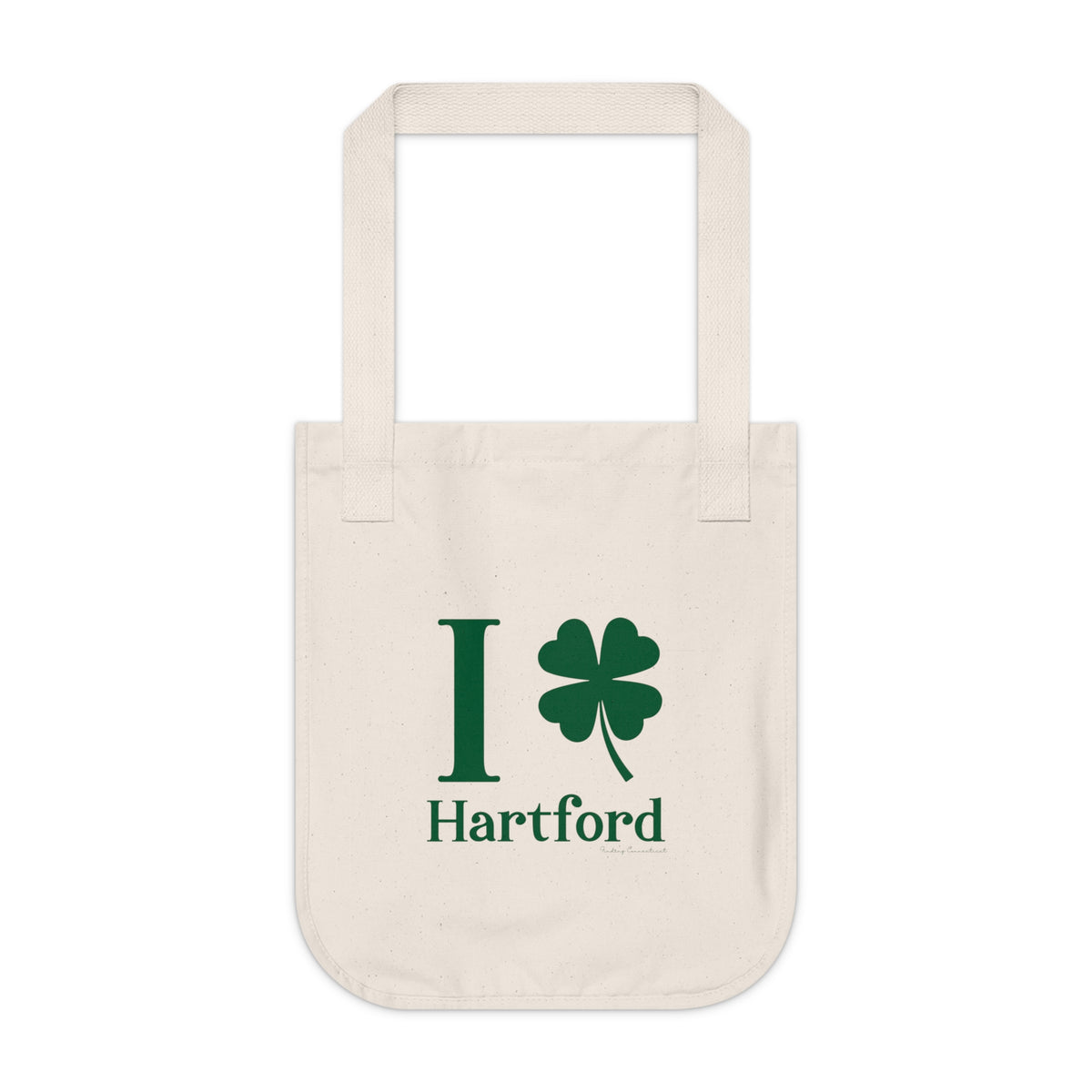 I Clover Hartford Organic Canvas Tote Bag