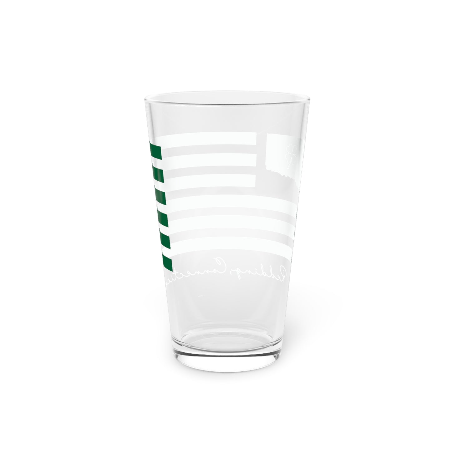 Redding Connecticut St Patrick’s Day Flag Pint Glass, 16oz