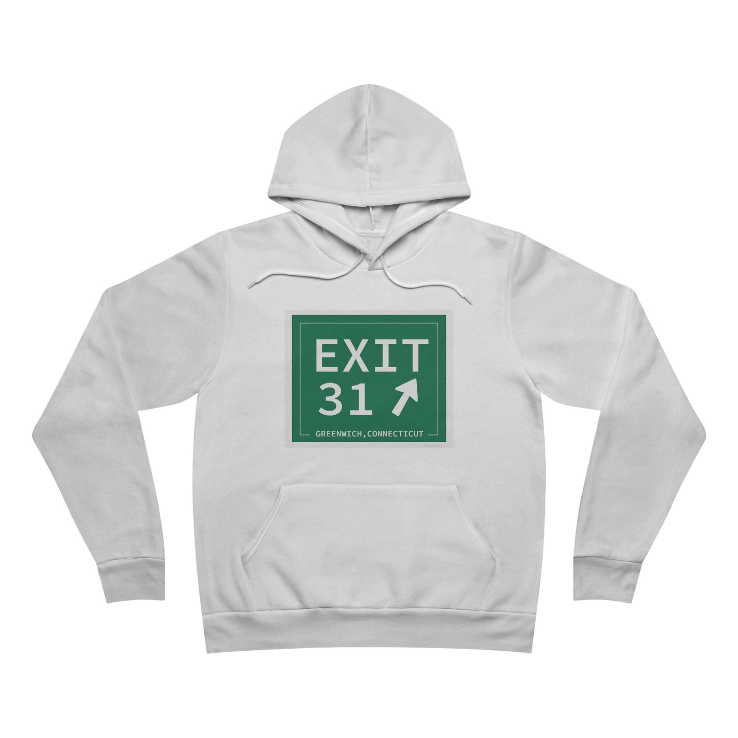 Vintage Exit 31 Merritt Parkway Sign Unisex Sponge Fleece Pullover Hoodie