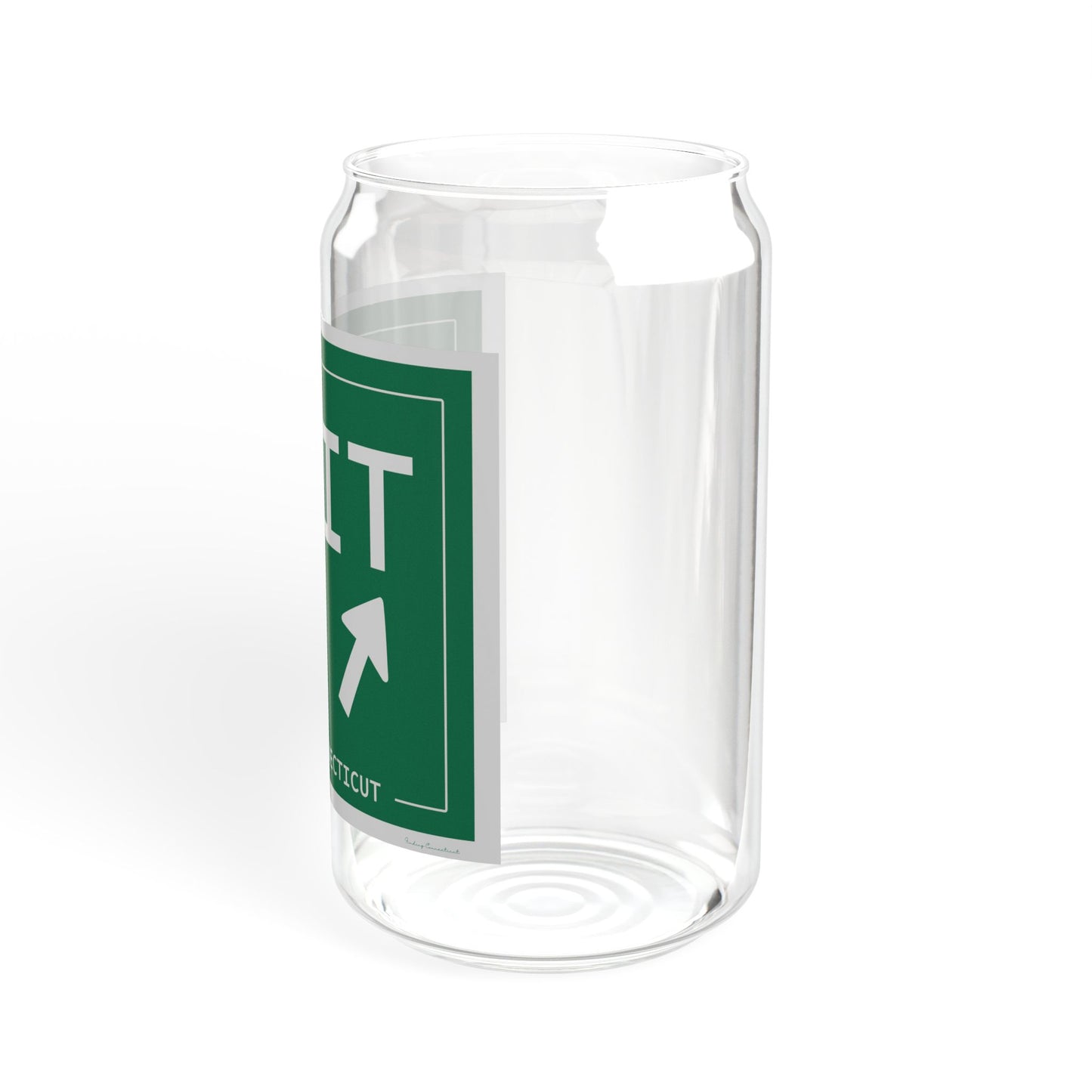 Vintage Exit 57 WCP Sign Sipper Glass, 16oz