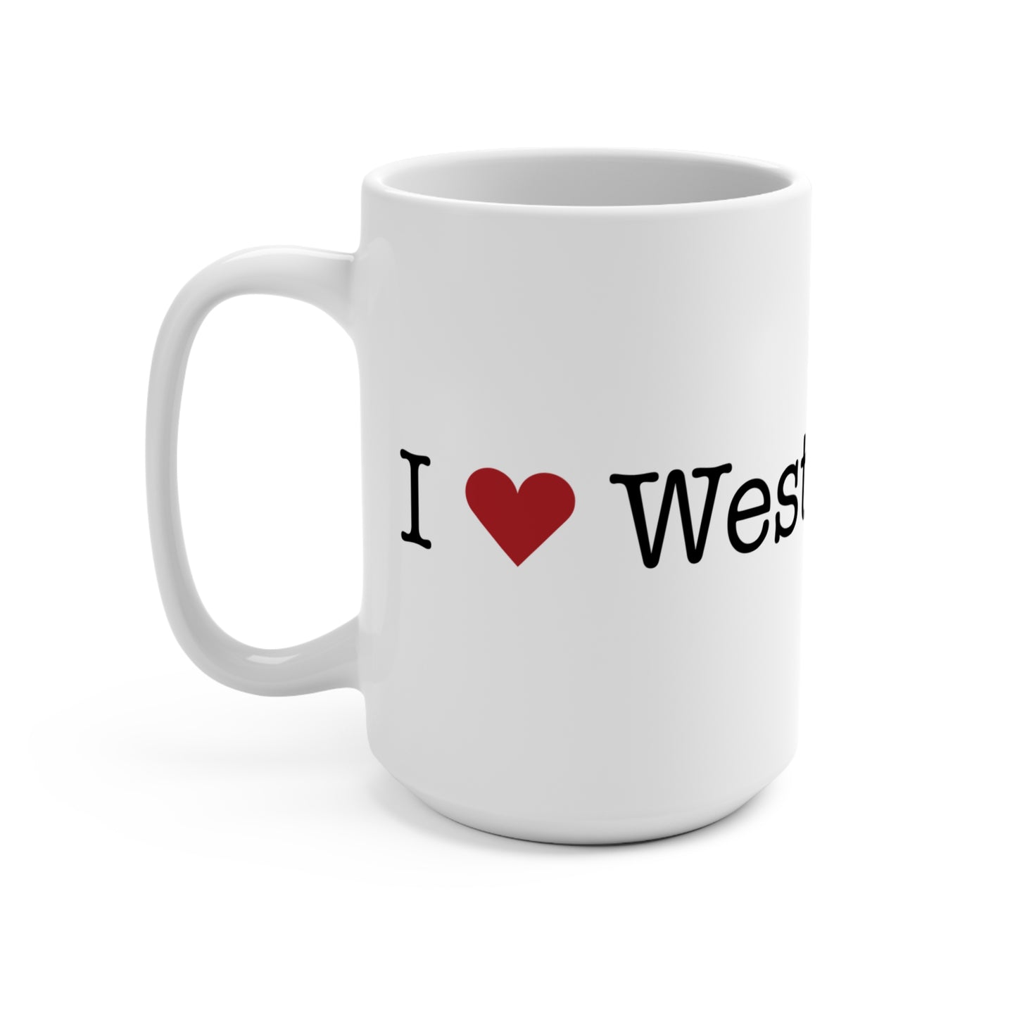 I Heart West Norwalk. Mug 15oz
