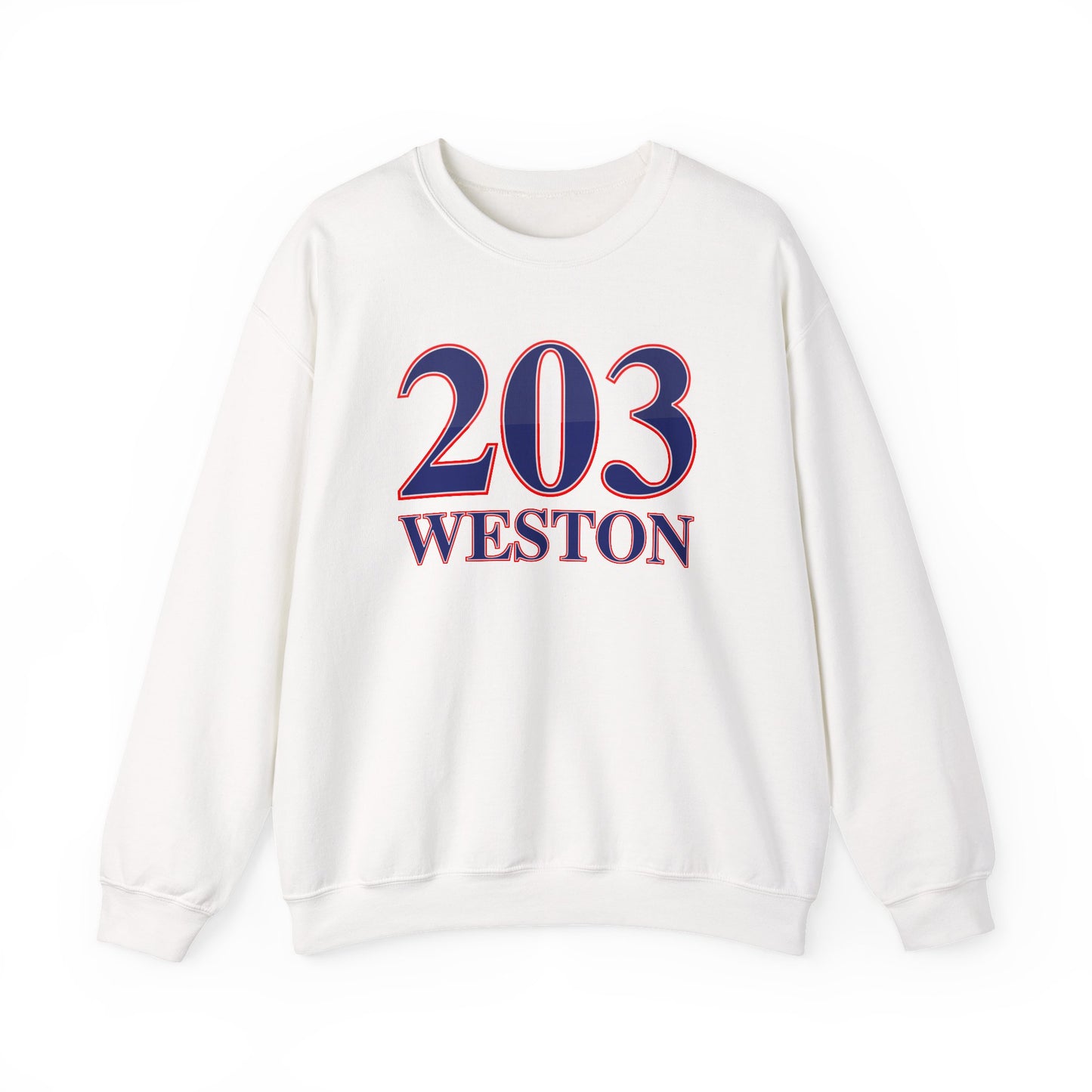 203 Weston Red White & Blue Unisex Heavy Blend™ Crewneck Sweatshirt