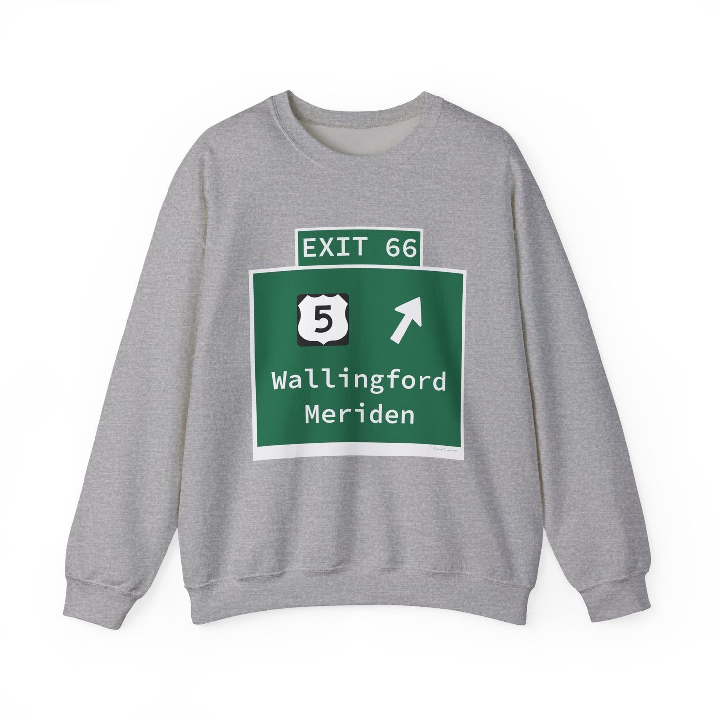 Vintage WCP Exit 66 Sign Unisex Heavy Blend™ Crewneck Sweatshirt