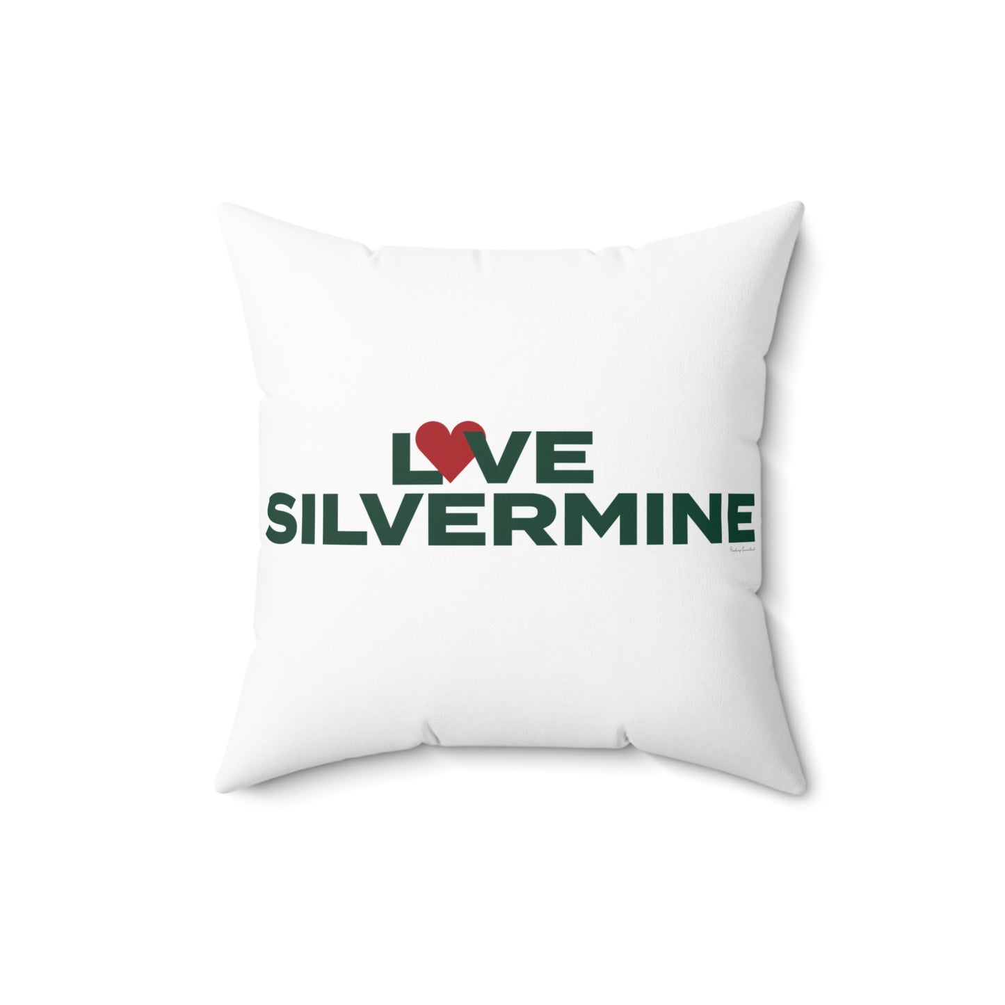 Love Silvermine Spun Polyester Square Pillow