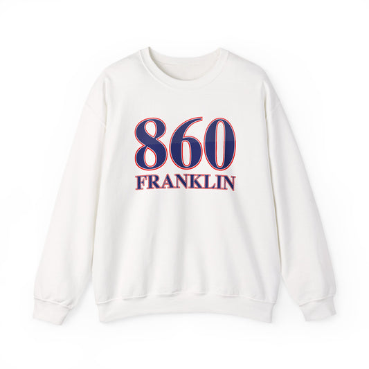 860 Franklin Red White & Blue Unisex Heavy Blend™ Crewneck Sweatshirt