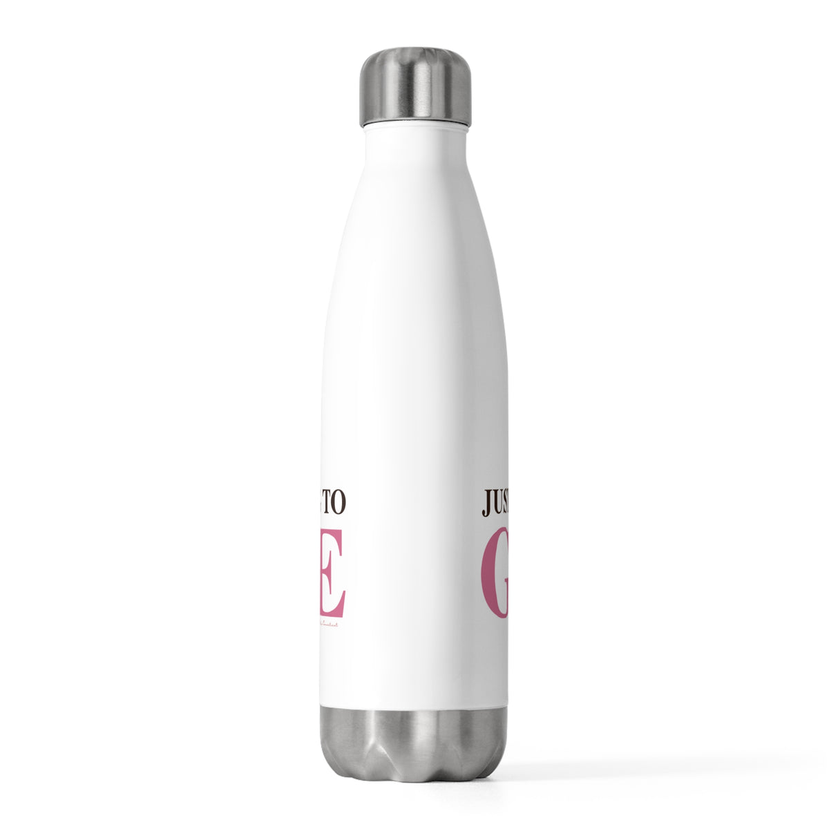 Just a kid listening to Goose - Pink & Espresso 20oz Insulated Bottle